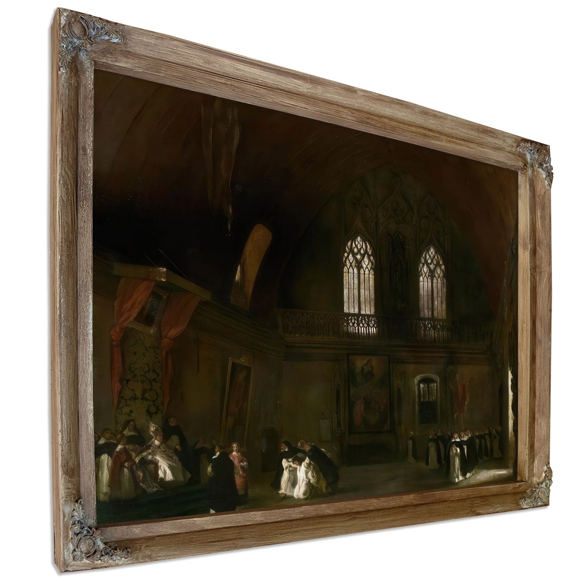 Interior Of A Dominican Convent In Madrid By Eugene Delacroix Fine Art Print