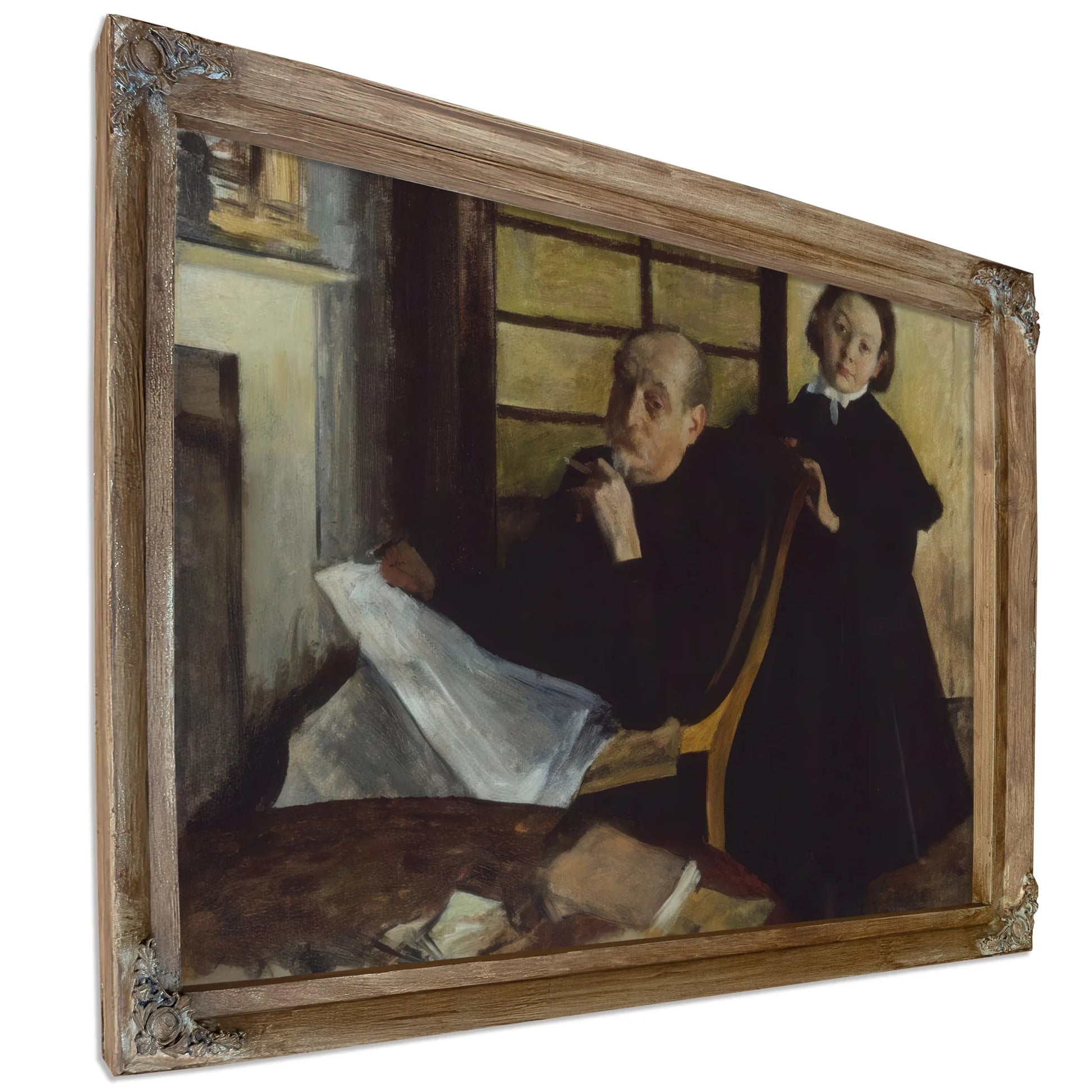 Uncle And Niece By Edgar Degas Fine Art Print