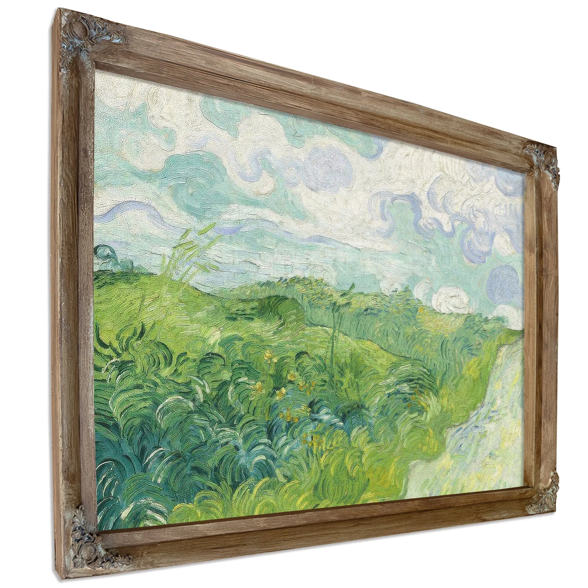 Green Wheat Fields Auvers By Vincent Van Gogh Fine Art Print