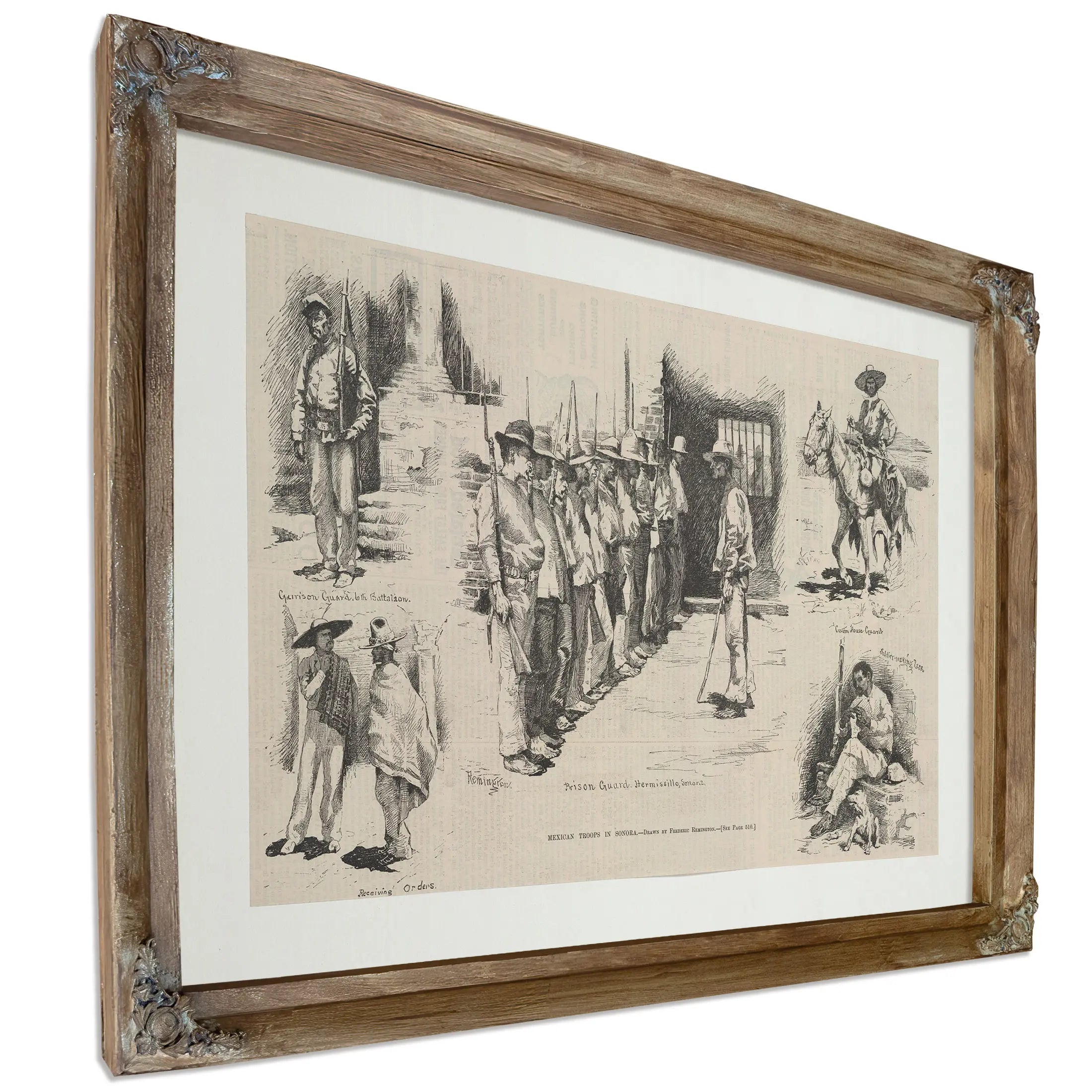 Mexican Troops In Sonora by Frederic Remington
