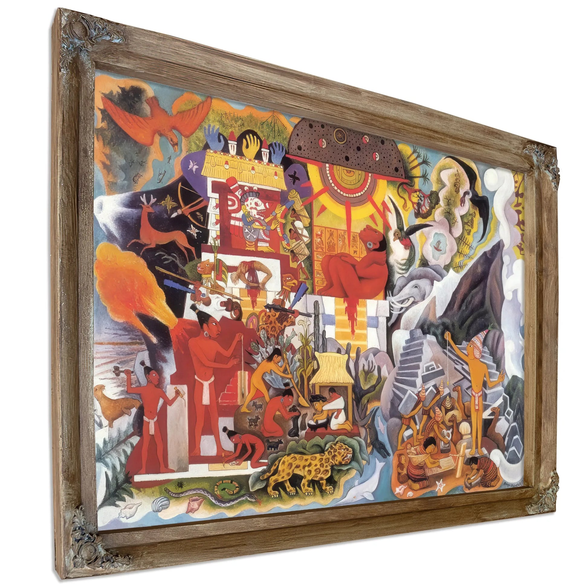 Pre Hispanic America By Diego Rivera Fine Art Print