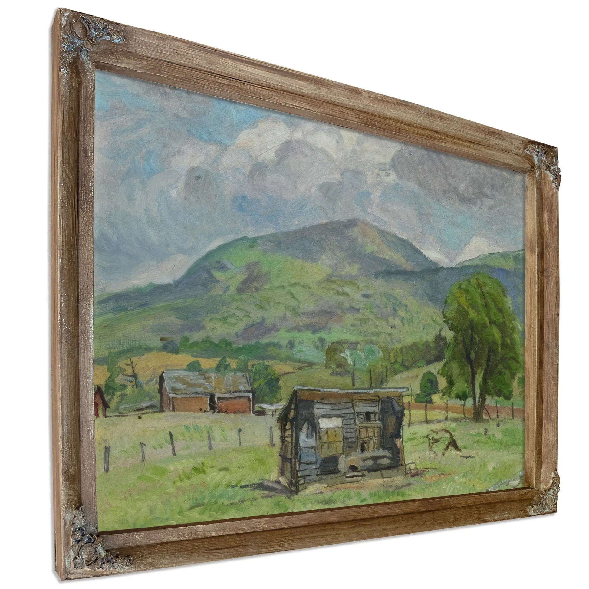 Shack Jump Mountain [Rockbridge Baths] By Pierre Daura Fine Art Print