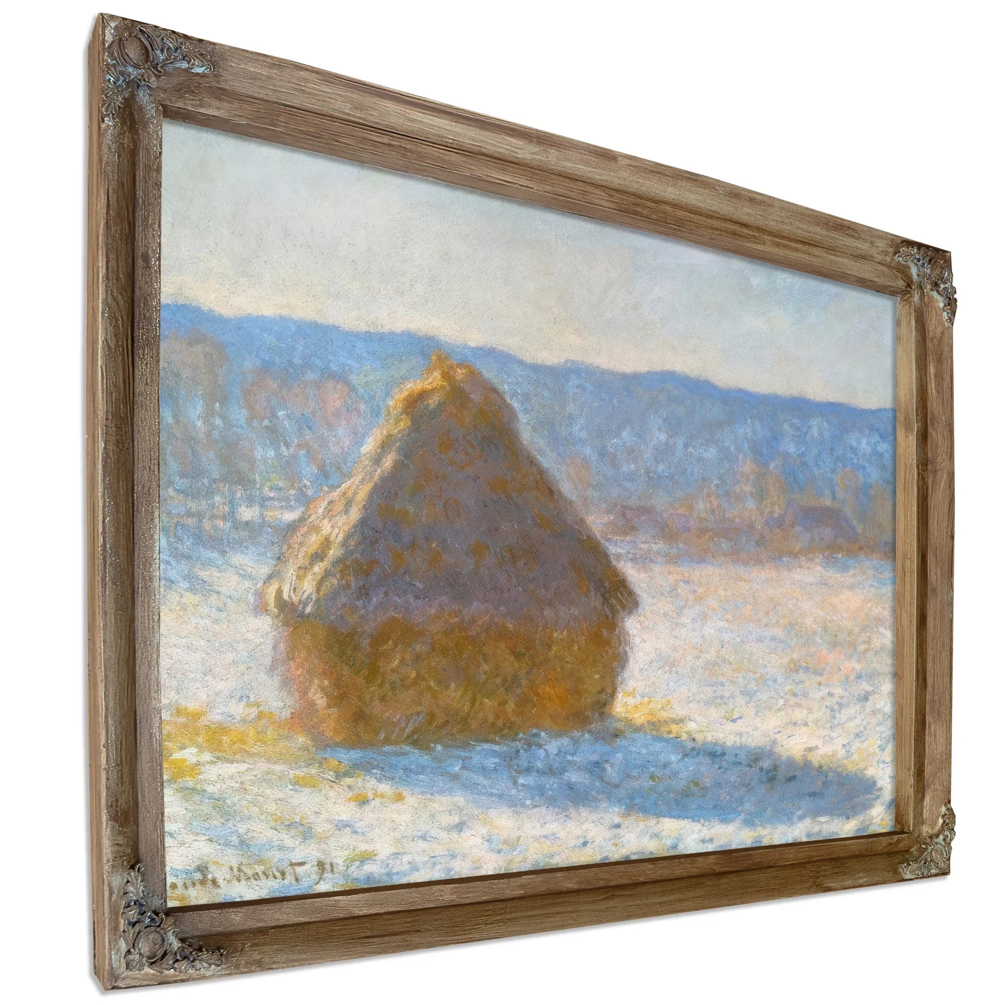 Grainstack (Snow Effect) By Claude Monet Fine Art Print