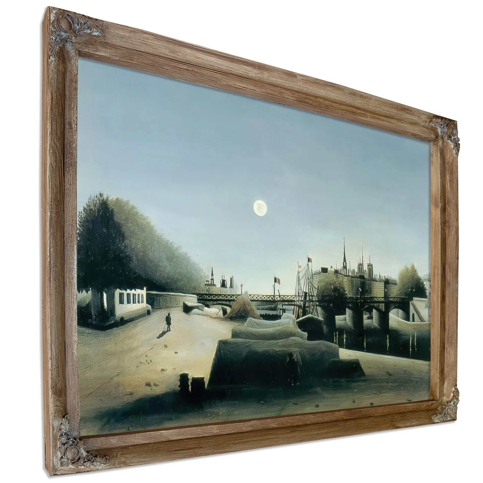 View Of The Ile Saint Louis Seen From Port Saint Nicolas 1888 By Henri Rousseau Fine Art Print