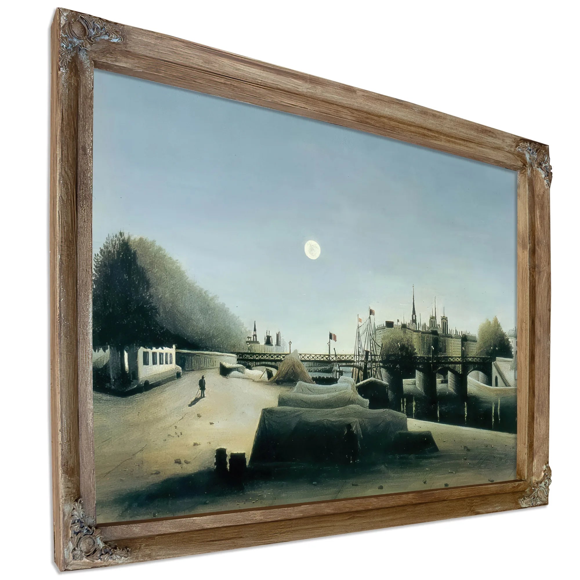 View Of The Ile Saint Louis Seen From Port Saint Nicolas 1888 By Henri Rousseau Fine Art Print