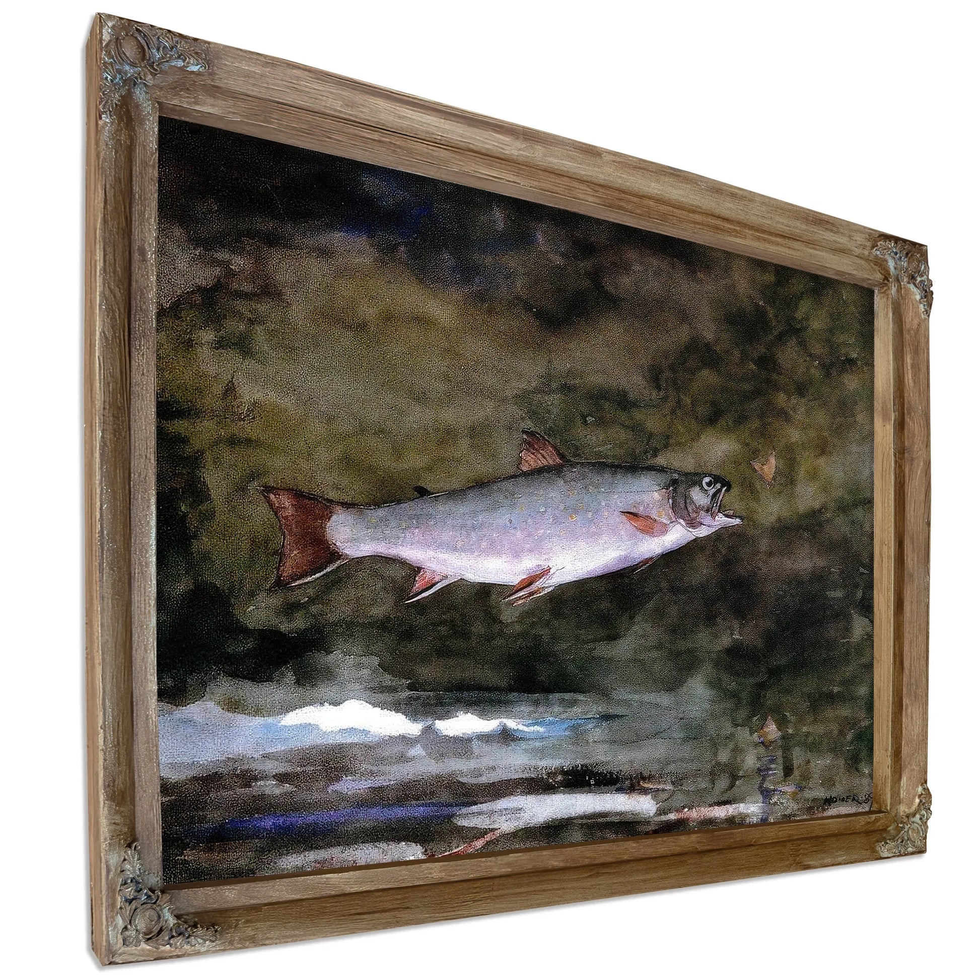 Leaping Trout By Winslow Homer Fine Art Print