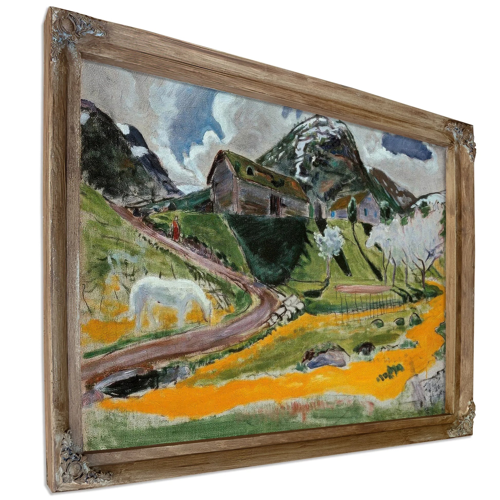 The White Horse In Spring By Nicolai Astrup Fine Art Print