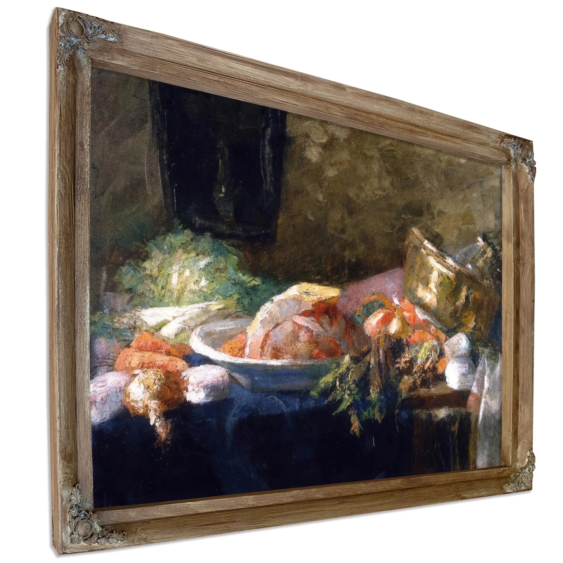 Still Life With Vegetables By James Ensor Fine Art Print