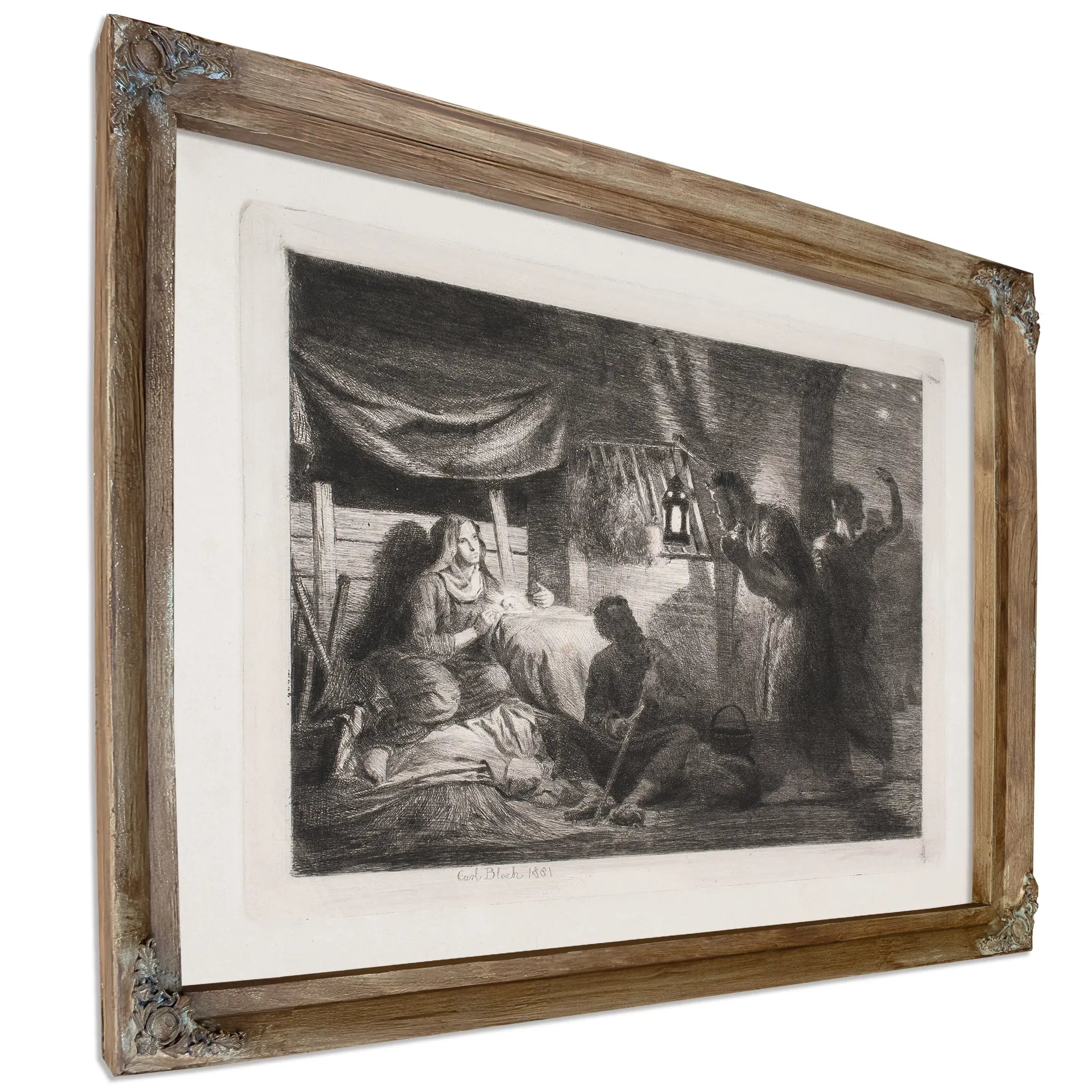 The Worship Of The Shepherds 2 by Carl Bloch