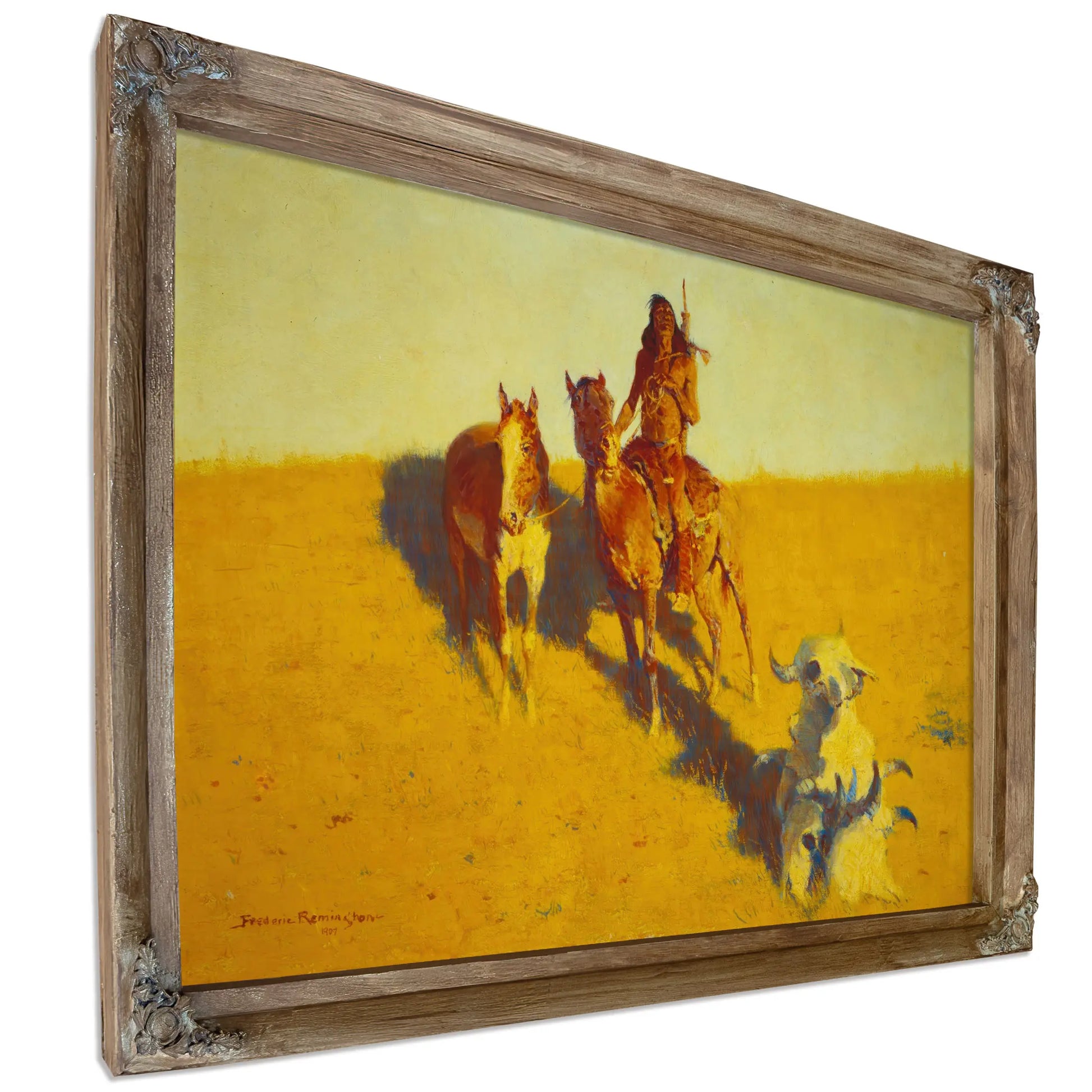 Sign Of The Buffalo Scout  by Frederic Remington
