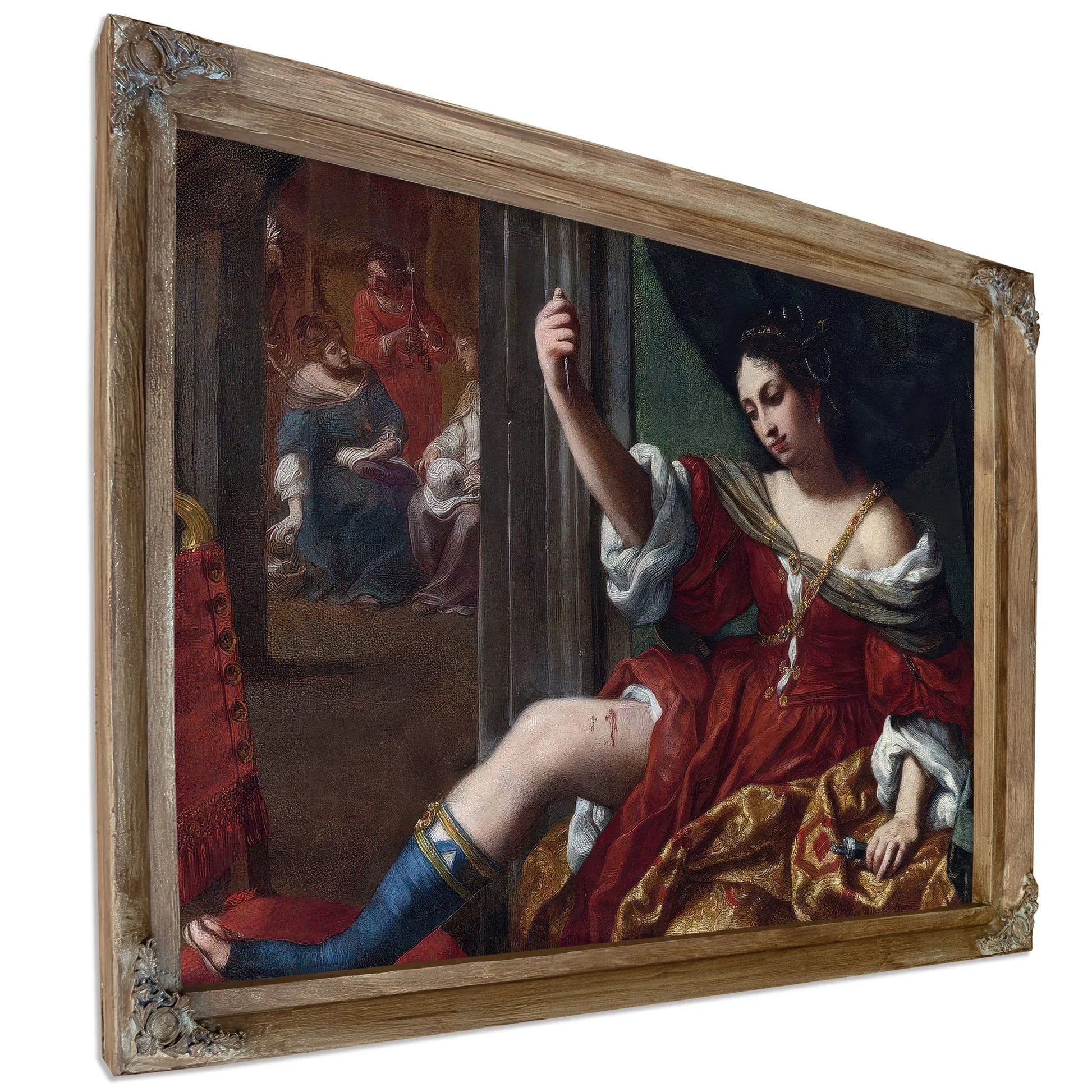 Portia Wounding Her Thigh 1664 By Elisabetta Sirani Fine Art Print