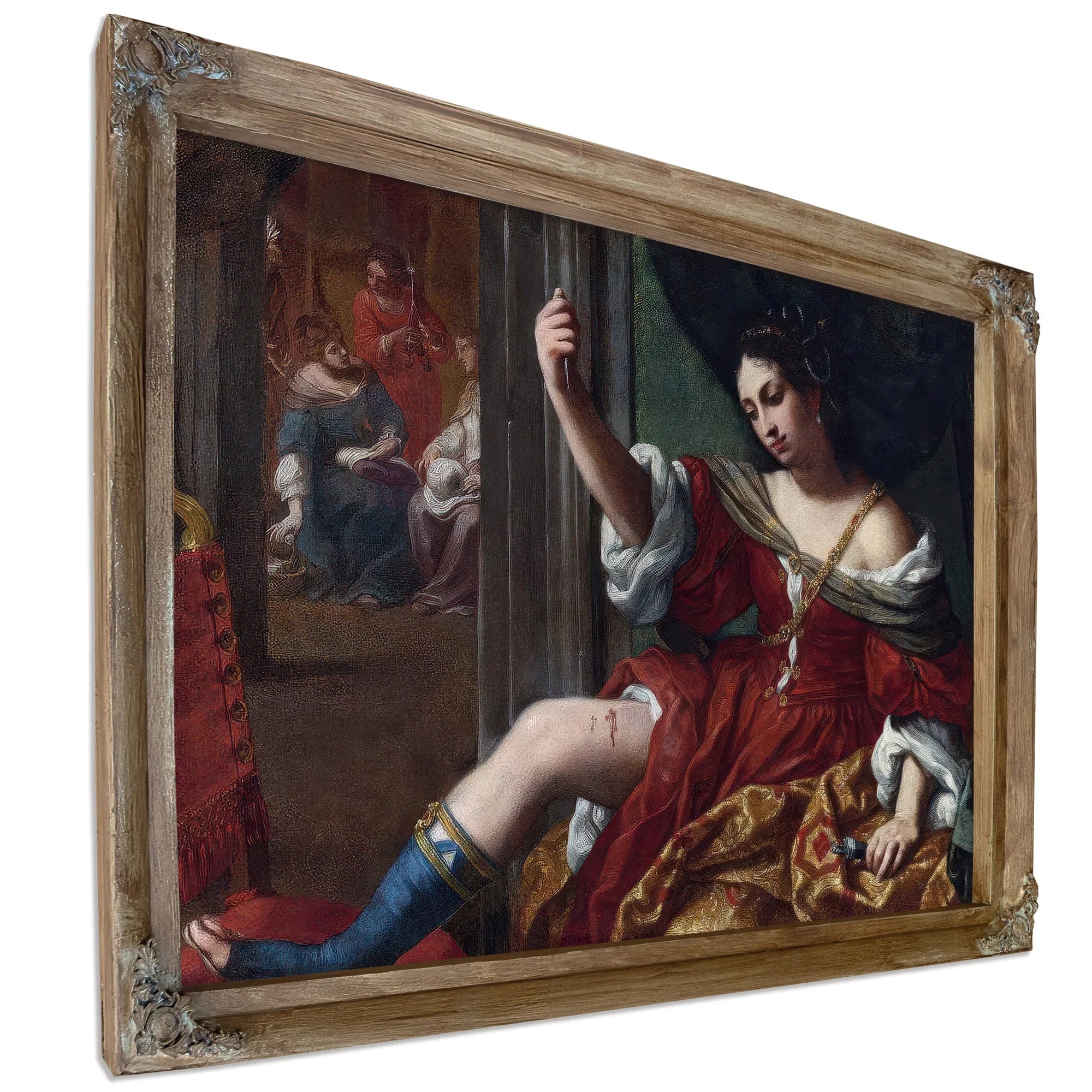 Portia Wounding Her Thigh 1664 By Elisabetta Sirani Fine Art Print