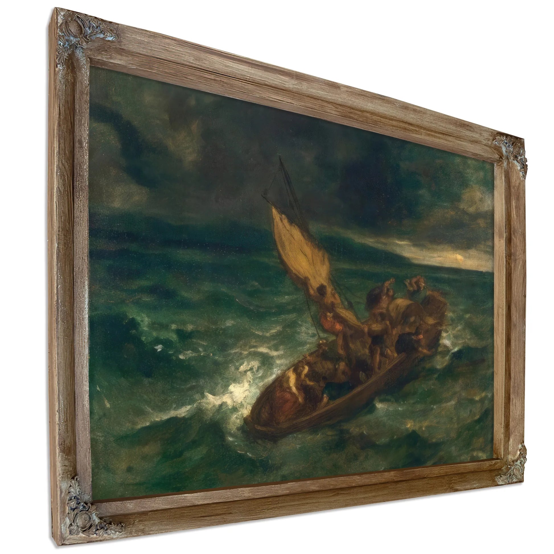 Christ On The Sea Of Galilee By Eugene Delacroix Fine Art Print