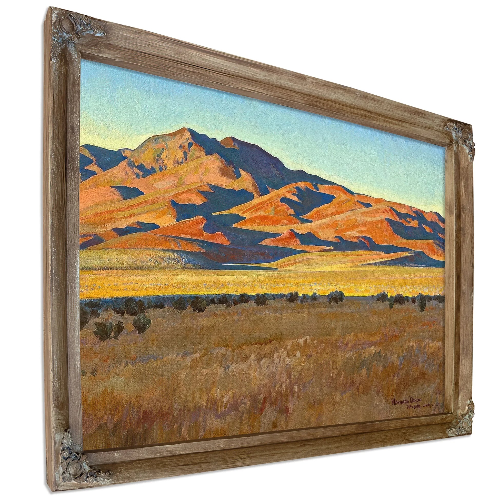 Mountains In Sunset Light (No. 368) 1927 By Maynard Dixon Fine Art Print