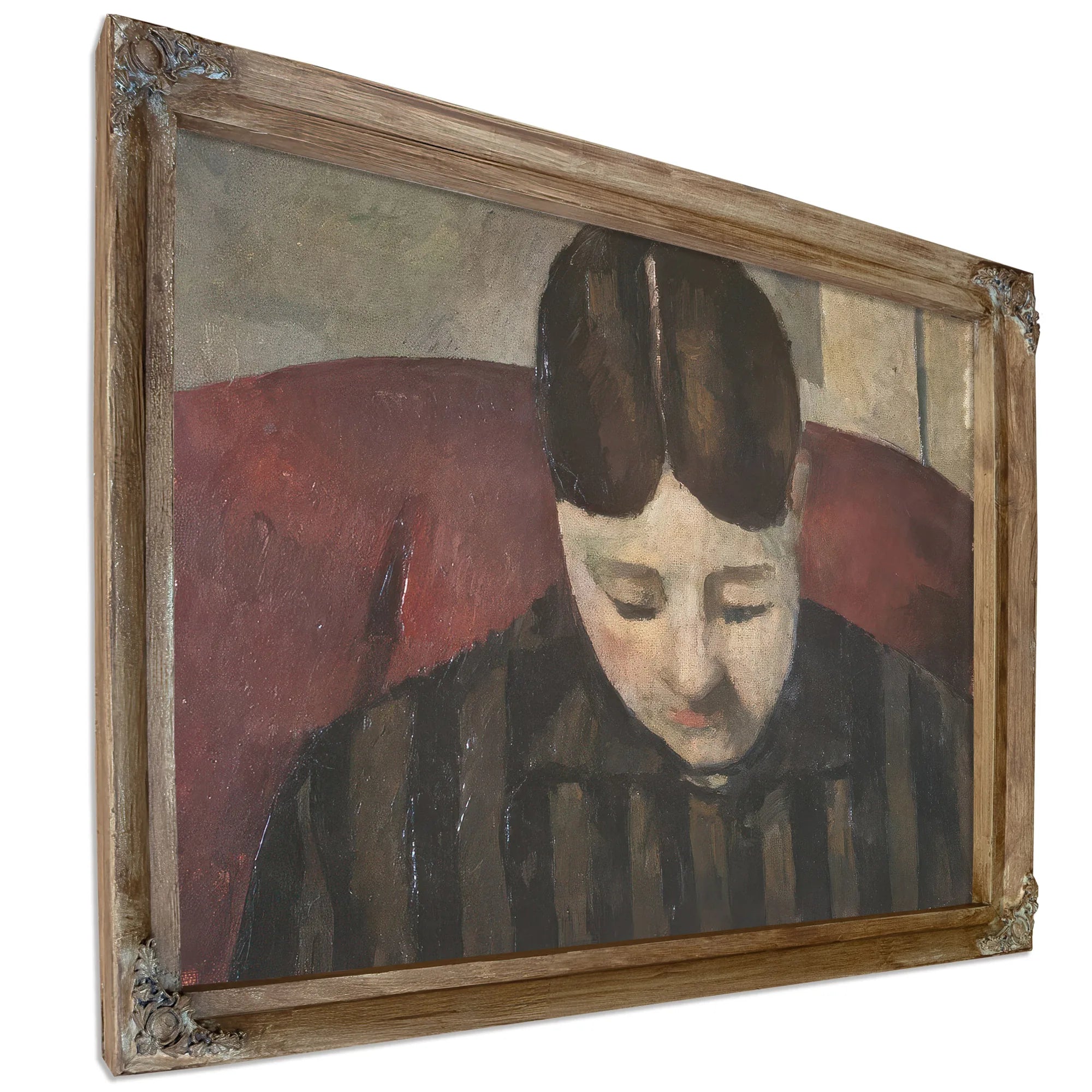 Portrait Of Madame Cezanne 1 By Paul Cezanne Fine Art Print