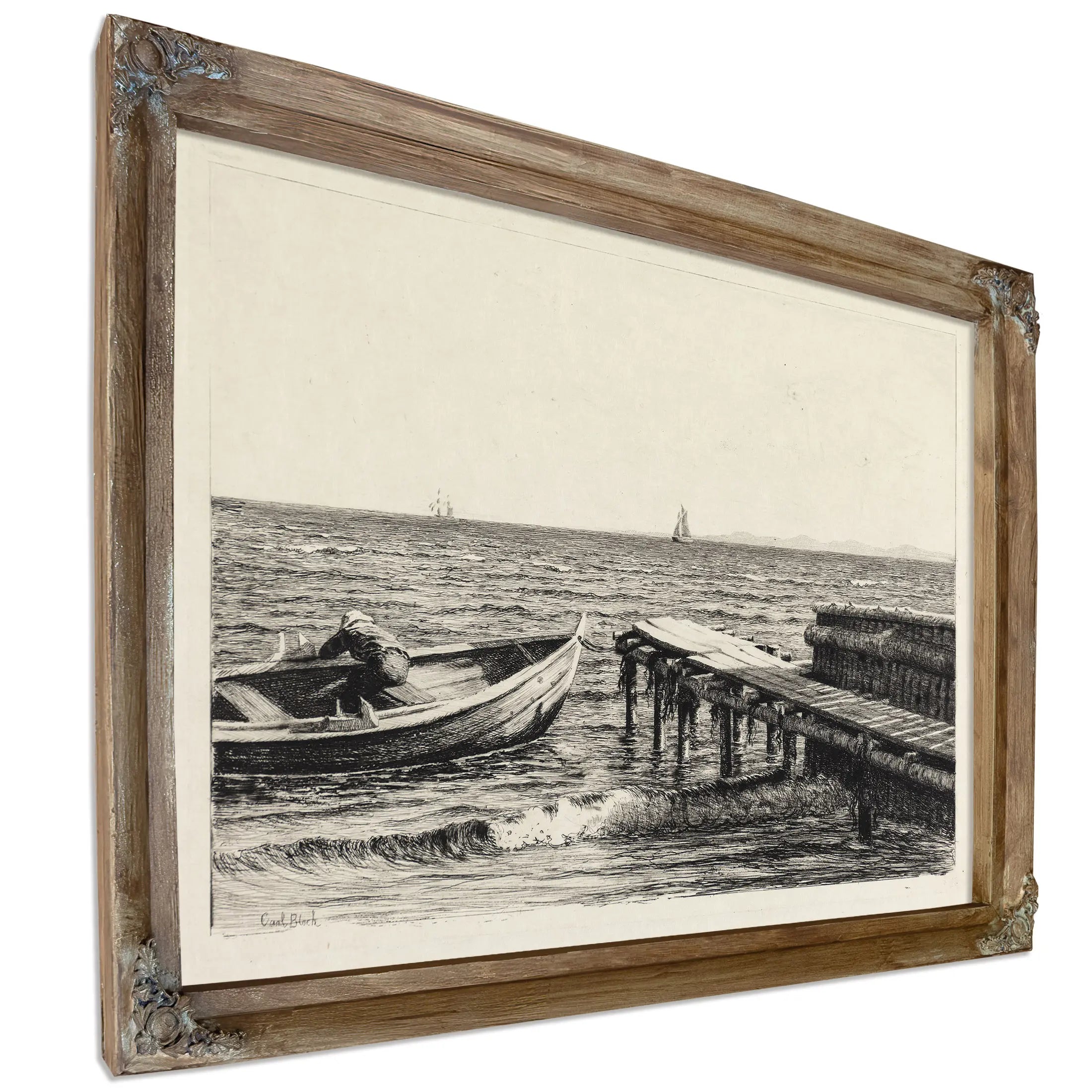 The Boat At The Bridge by Carl Bloch