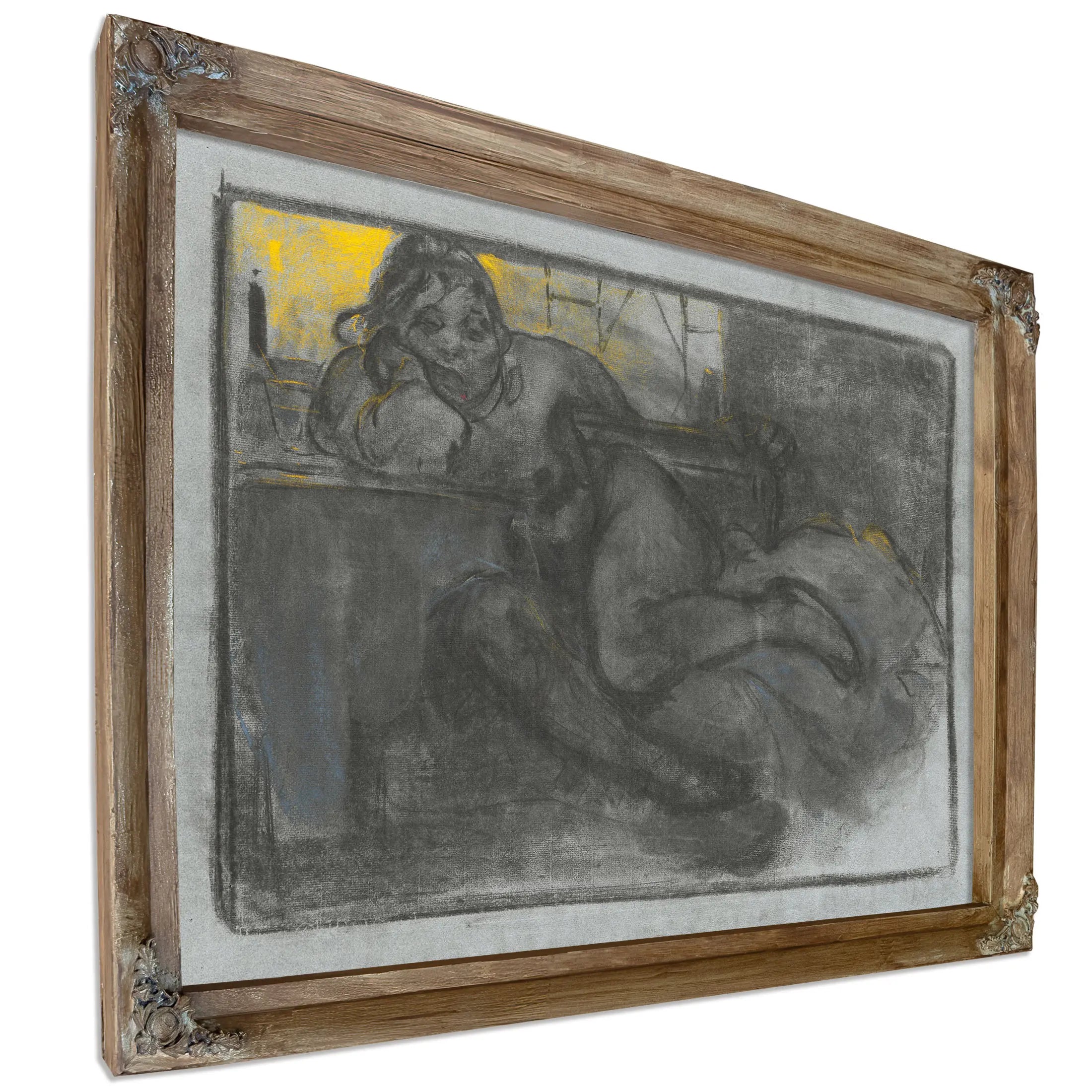 Absinth Study Of A Woman Alfons Mucha by Alphonse Mucha