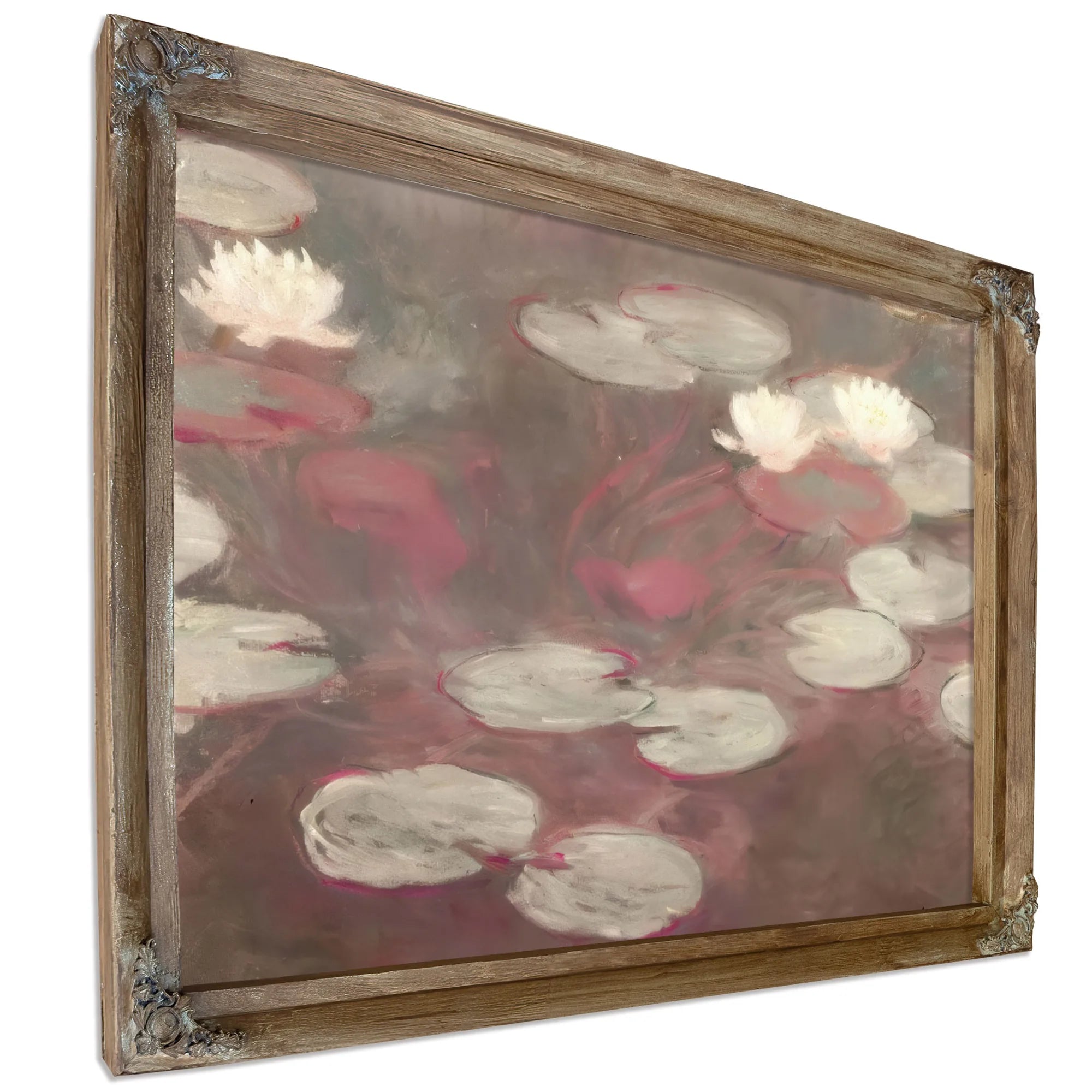 Pink Water Liies By Claude Monet Fine Art Print