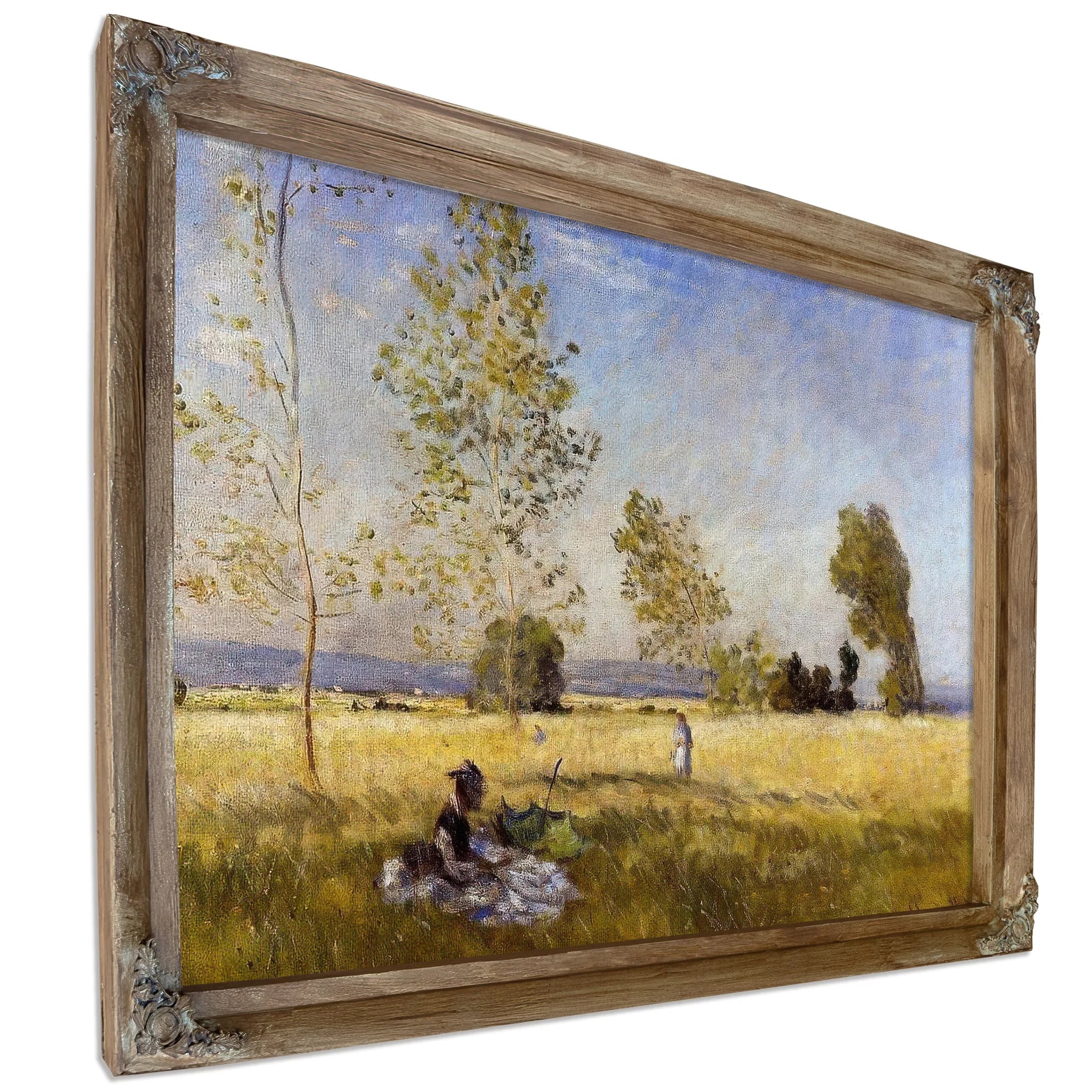 Meadow At Bezons By Claude Monet Fine Art Print