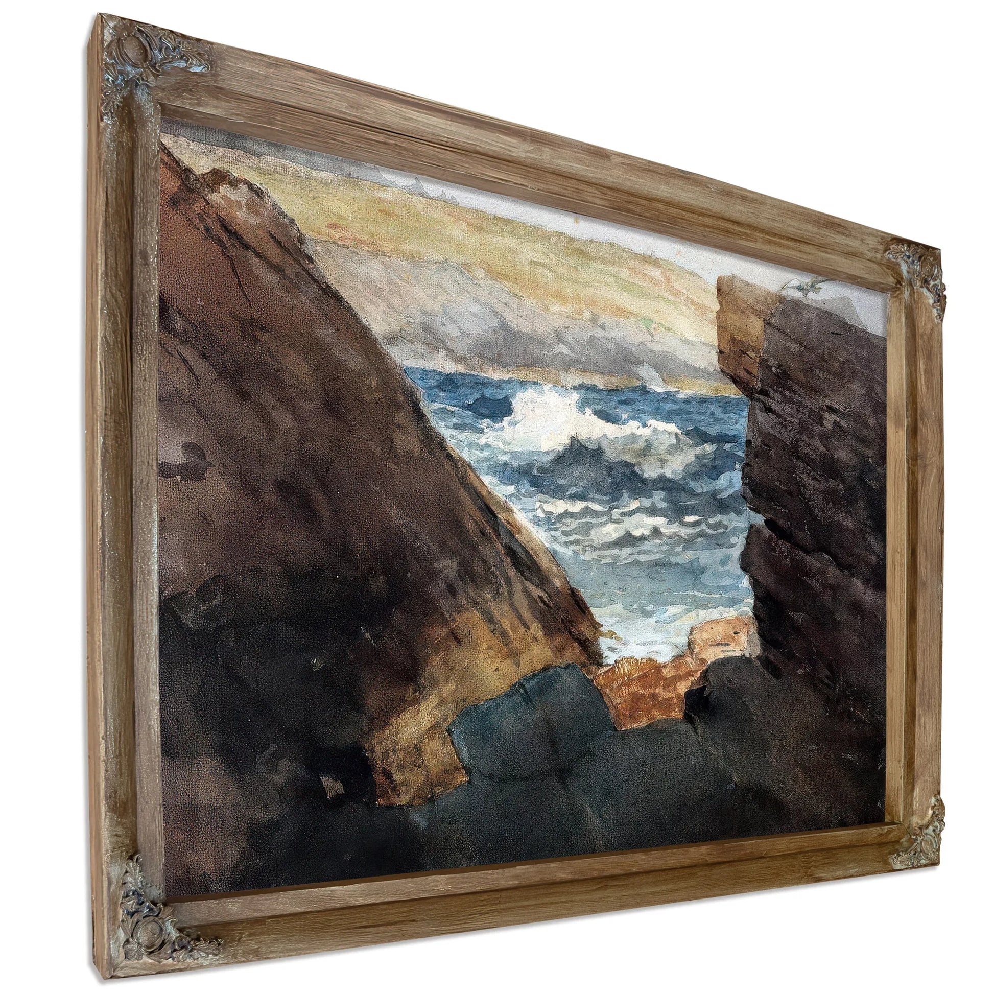Through The Rocks By Winslow Homer Fine Art Print