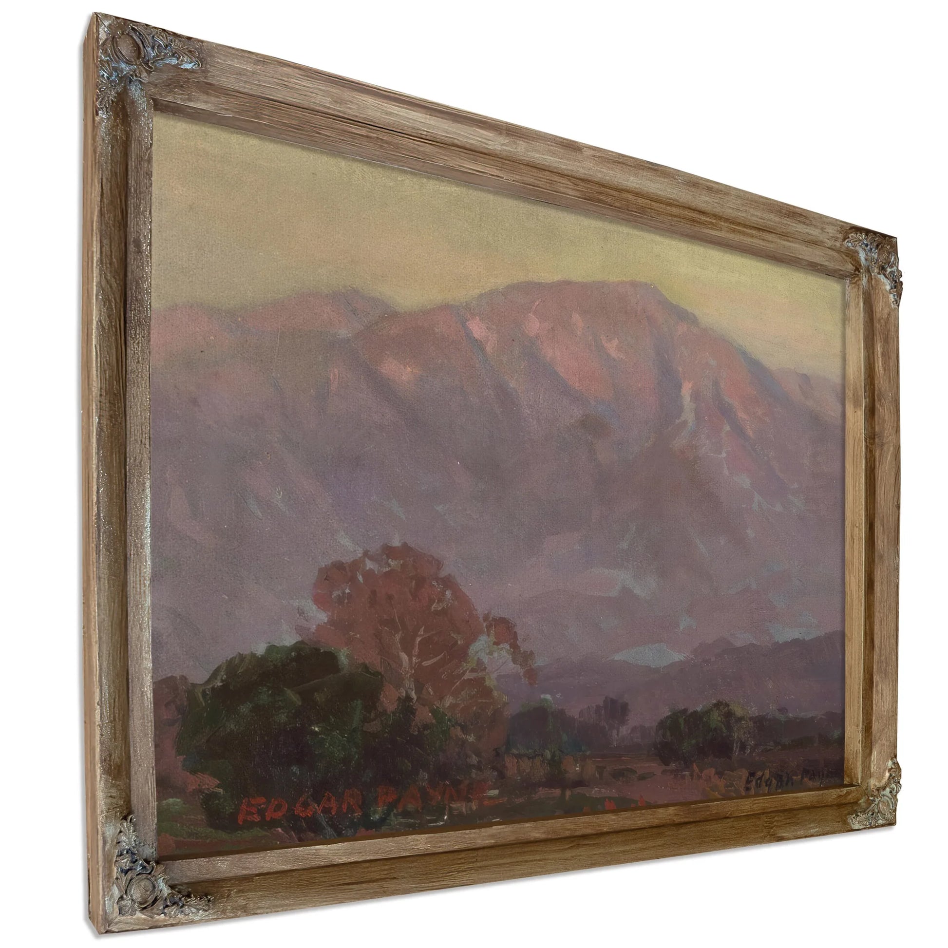 Purple Foothills San Gabriel Mountains By Edgar Payne Fine Art Print