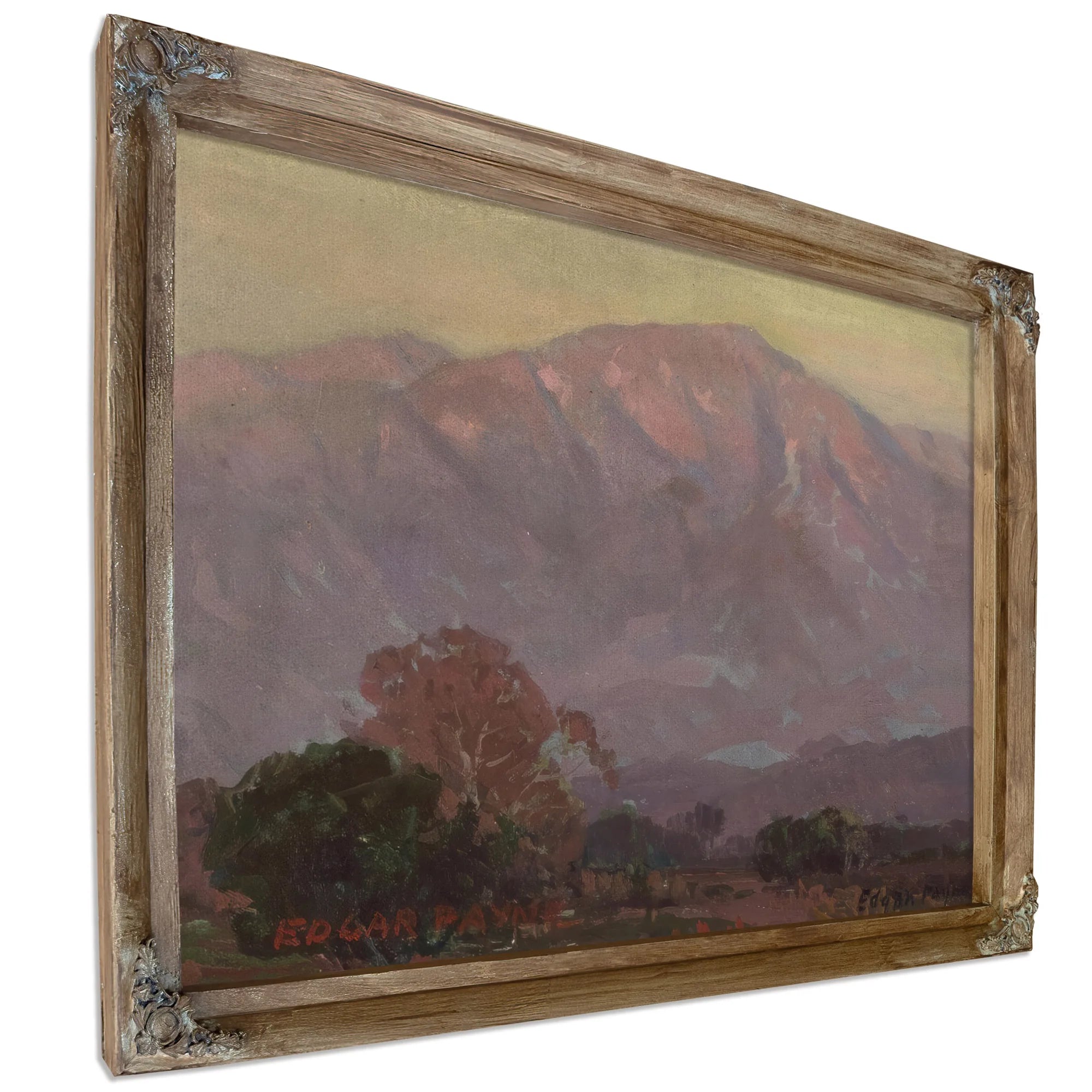 Purple Foothills San Gabriel Mountains By Edgar Payne Fine Art Print