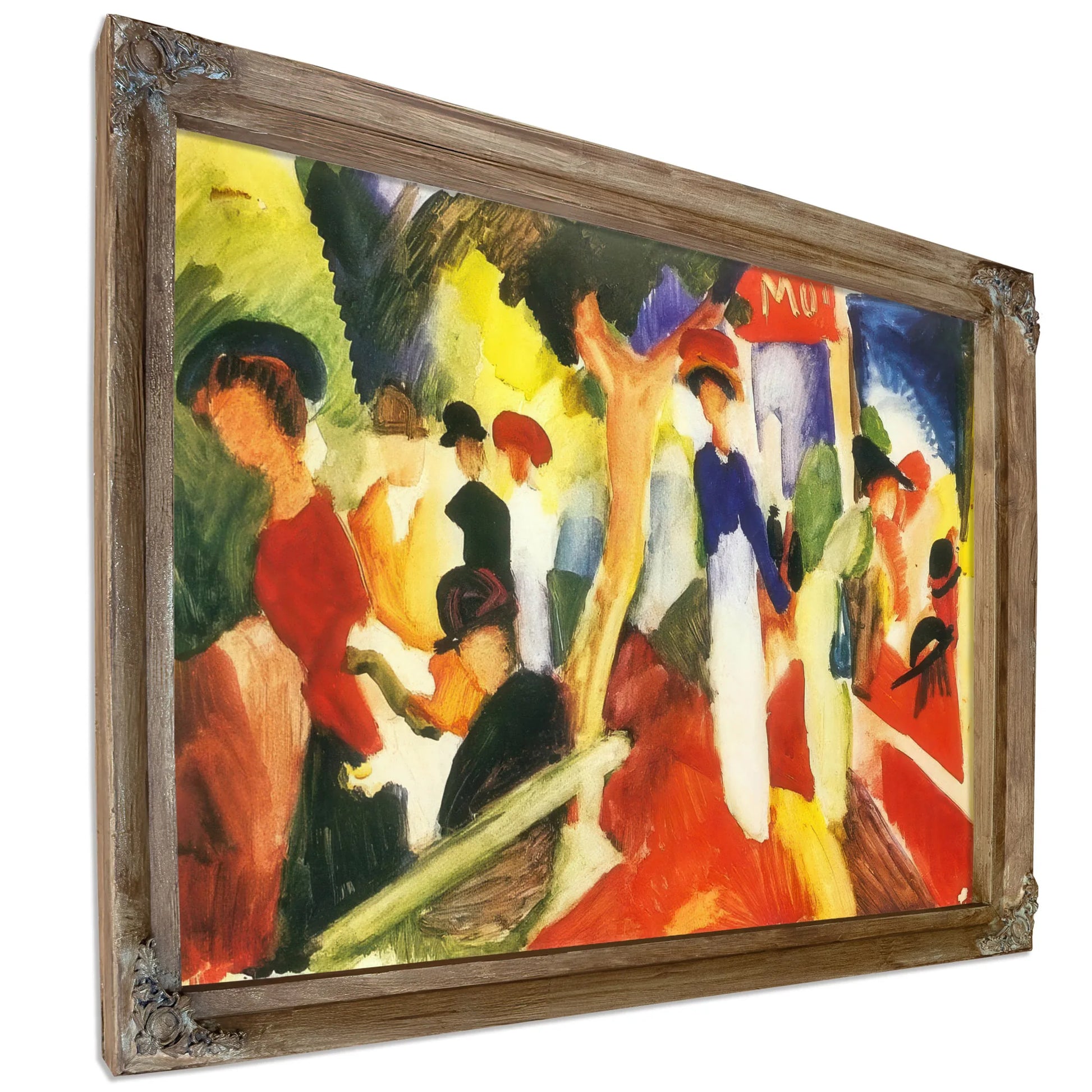 Hat Shop On The Promenade By August Macke Fine Art Print