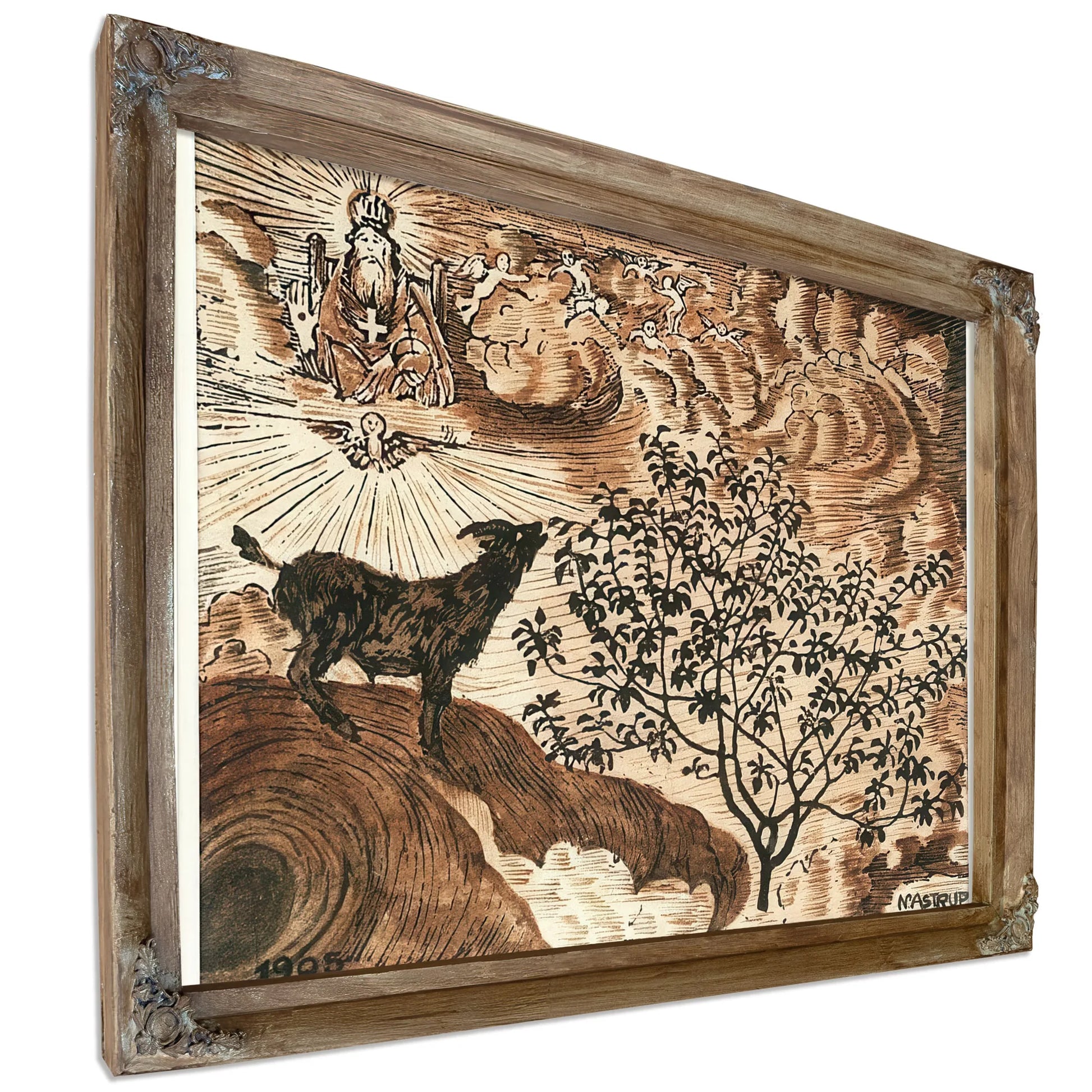 The Ram That Entered Paradise By Nicolai Astrup Fine Art Print