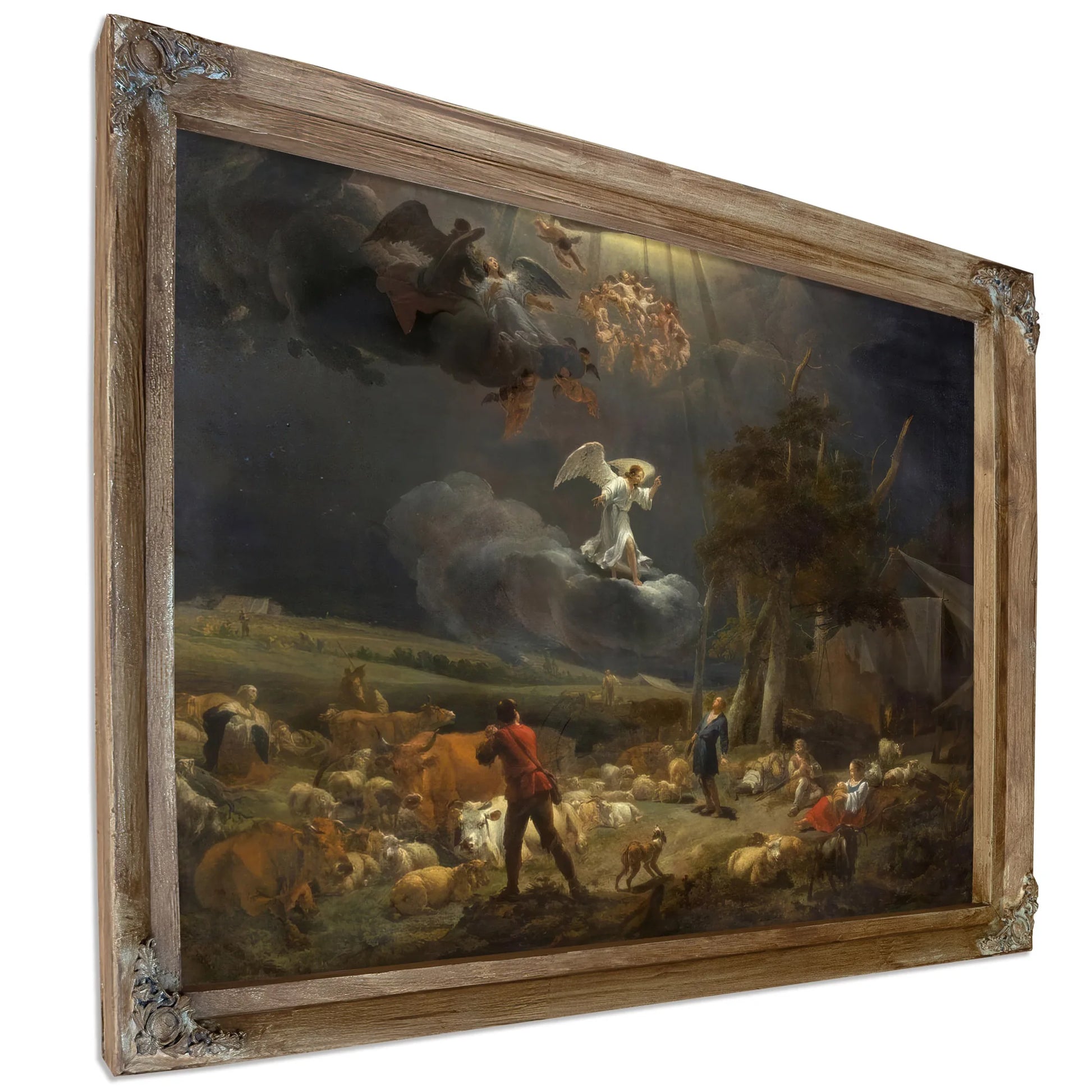 Annunciation To The Shepards By Nicolaes Pietersz Berchem Fine Art Print