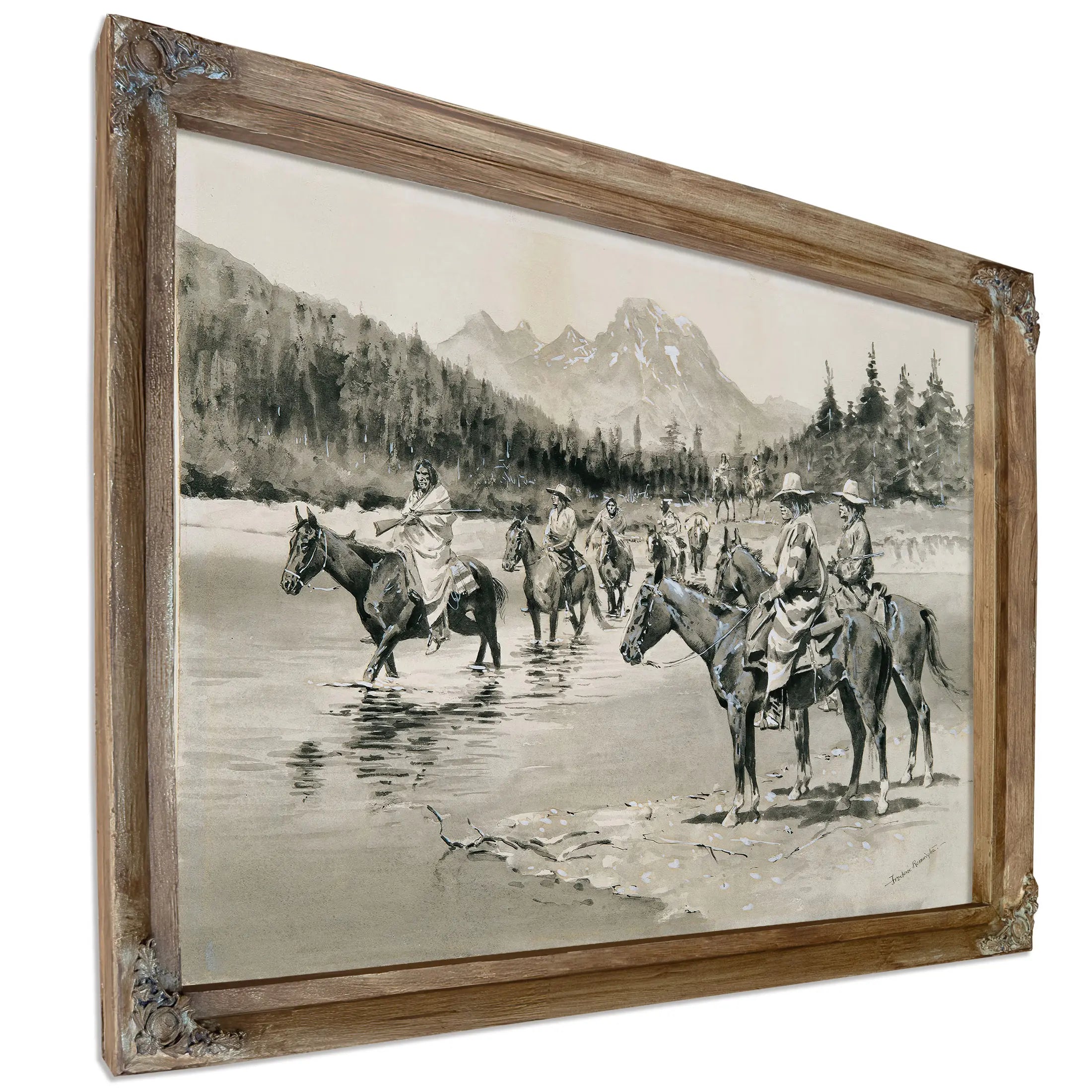 Recent Uprising Among The Bannock Indians A Hunting Party by Frederic Remington