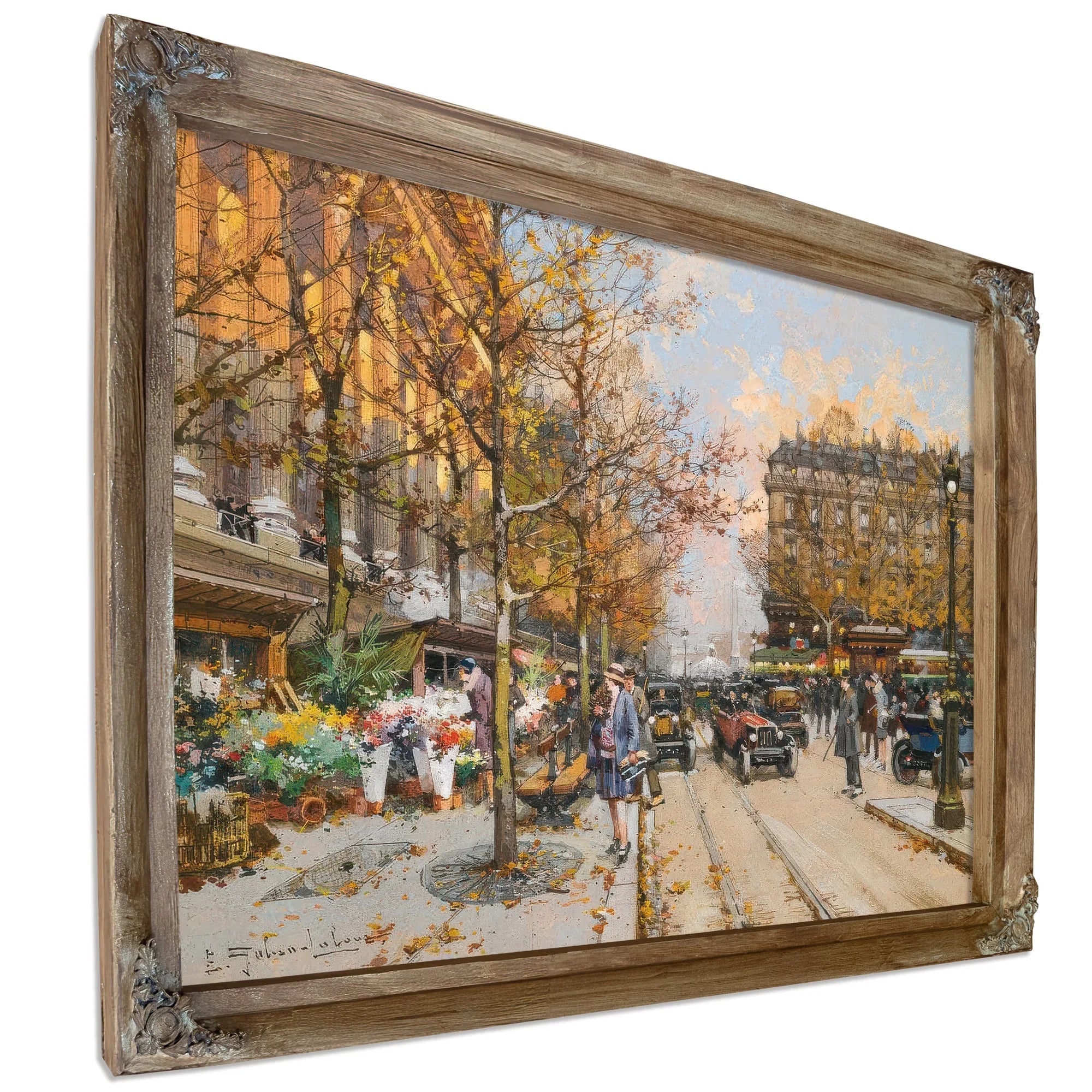Place De La Madeleine By Eugene Galien Laloue Fine Art Print
