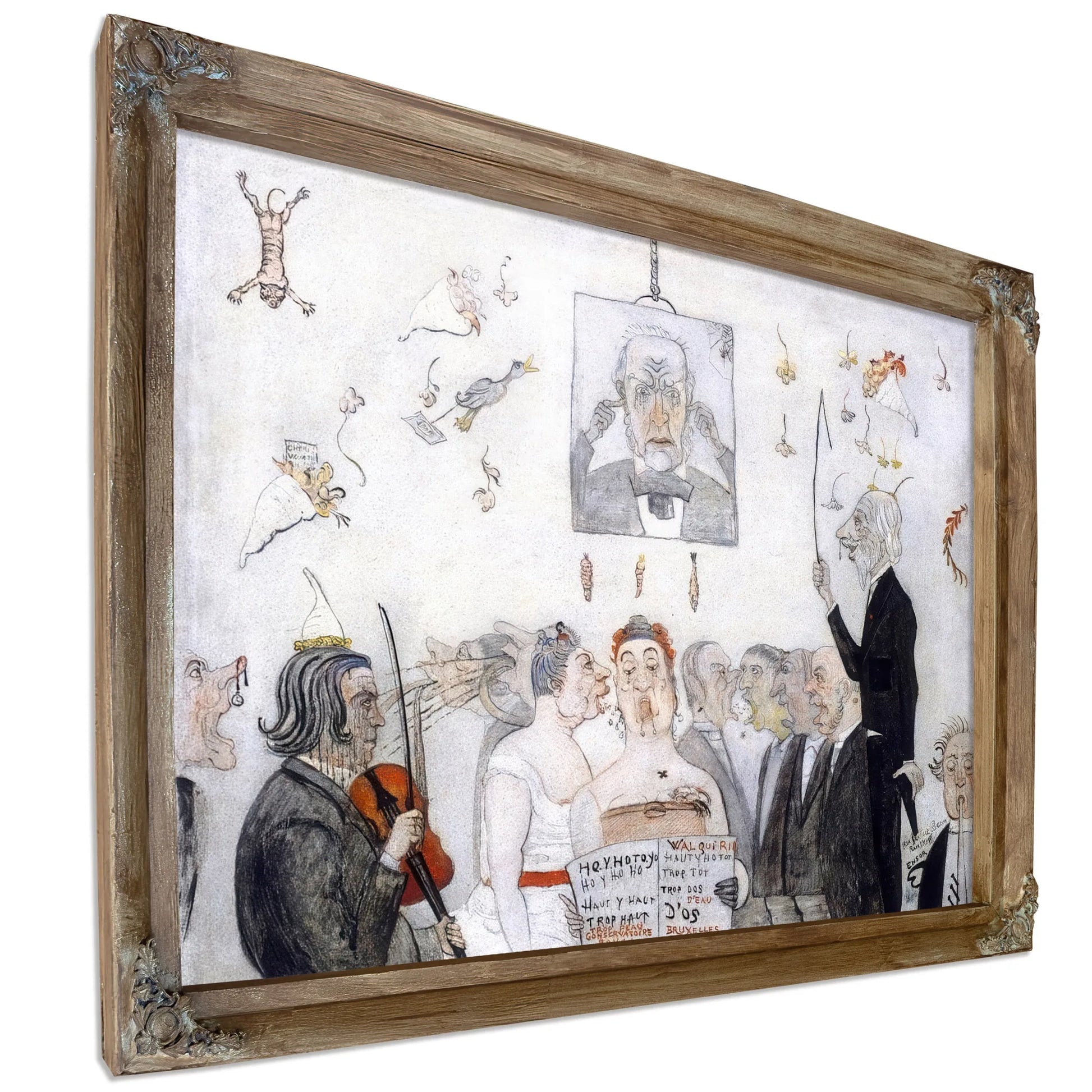 At The Conservatory By James Ensor Fine Art Print