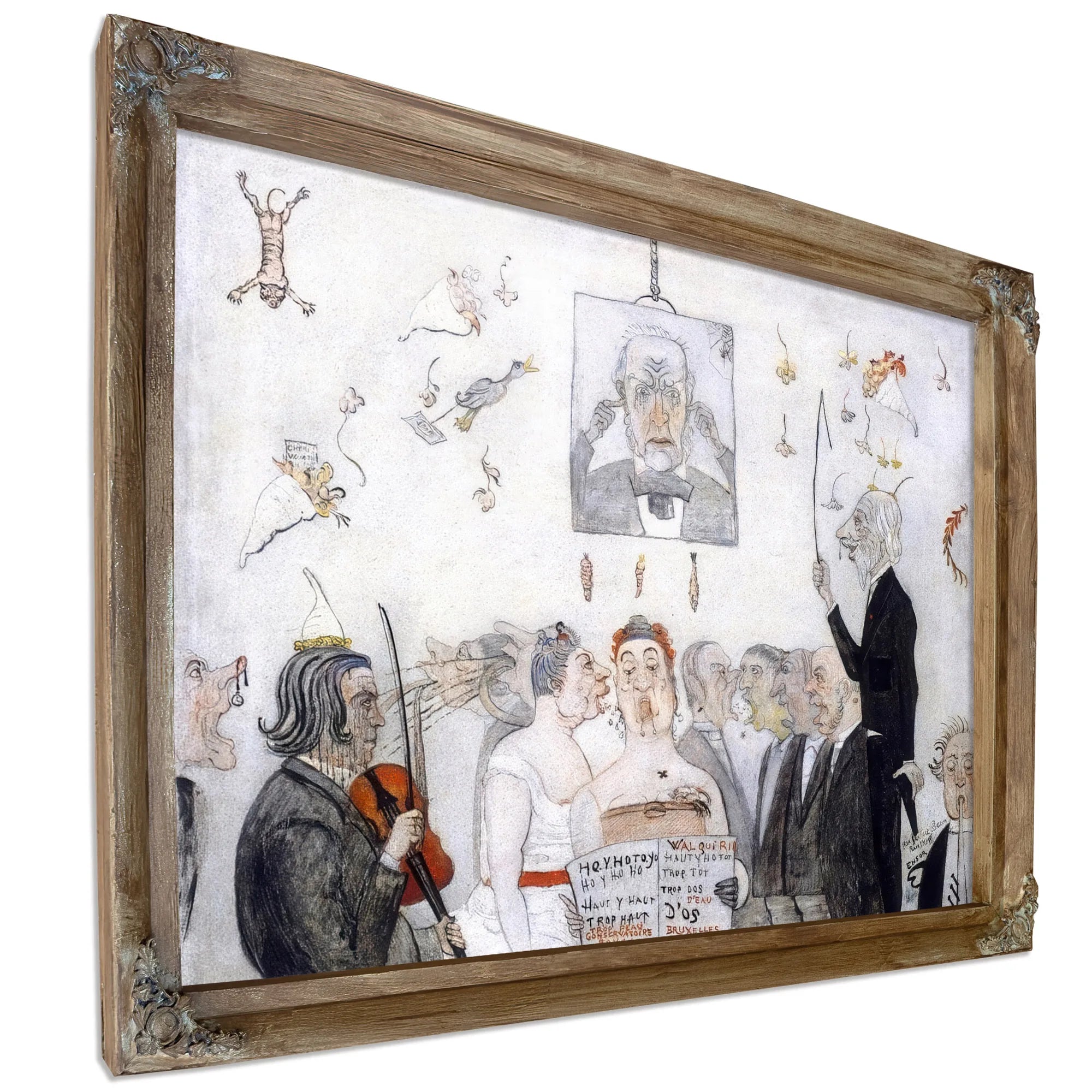 At The Conservatory By James Ensor Fine Art Print