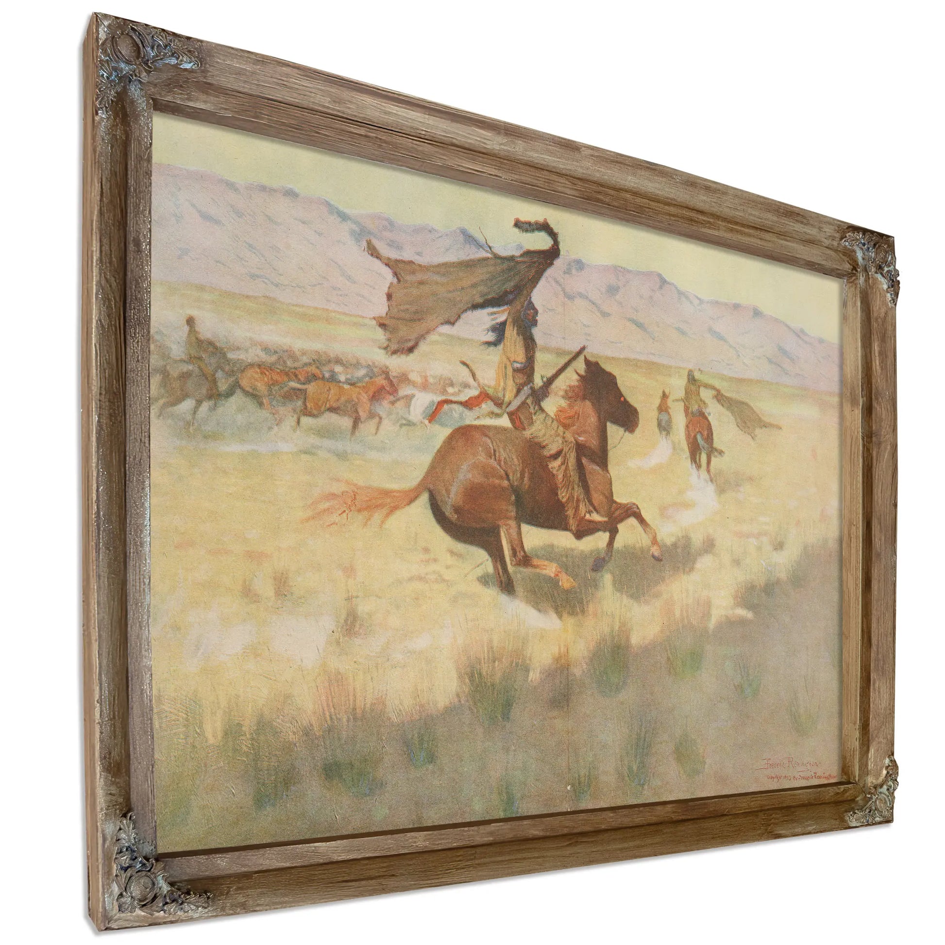 The Stampede  by Frederic Remington