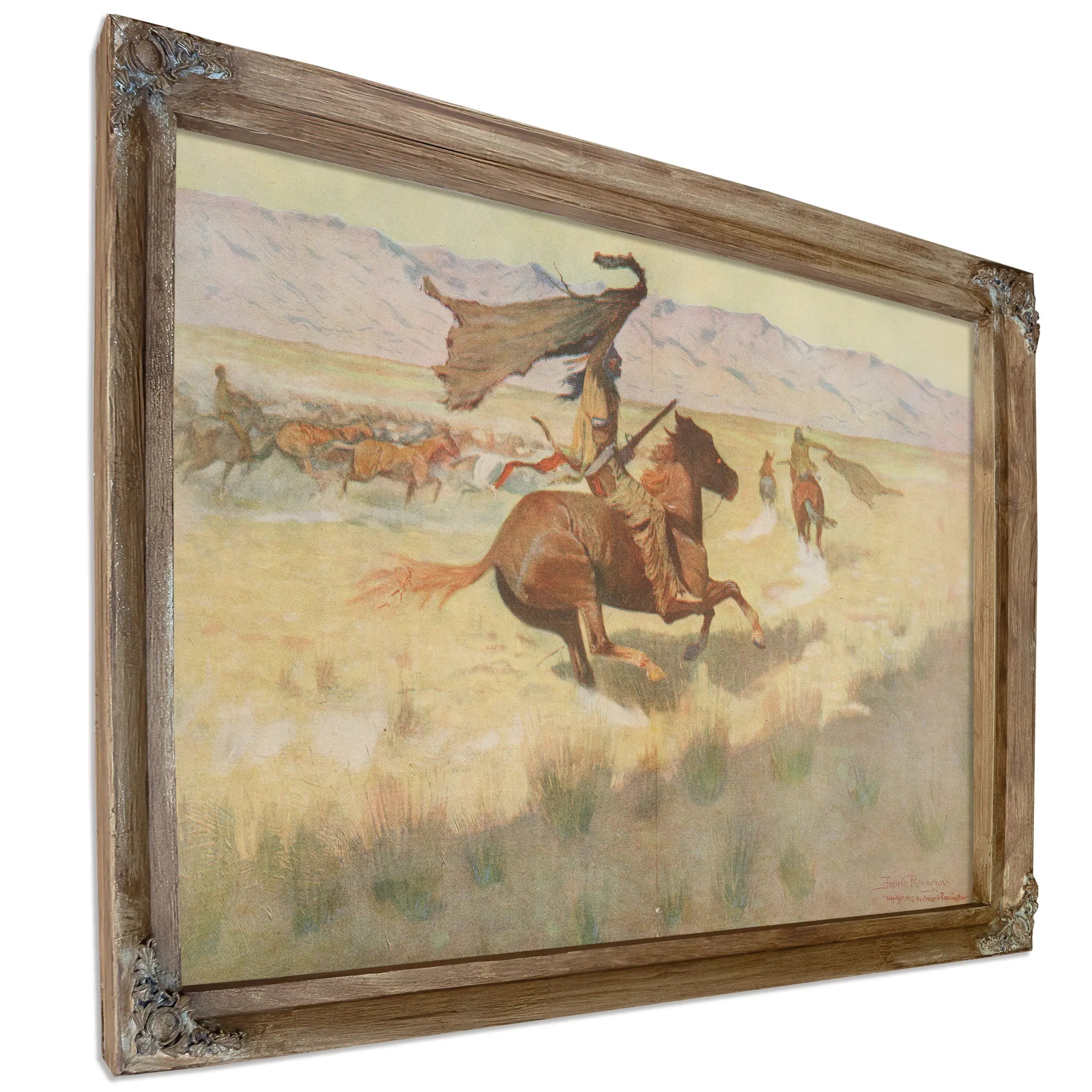 The Stampede  by Frederic Remington