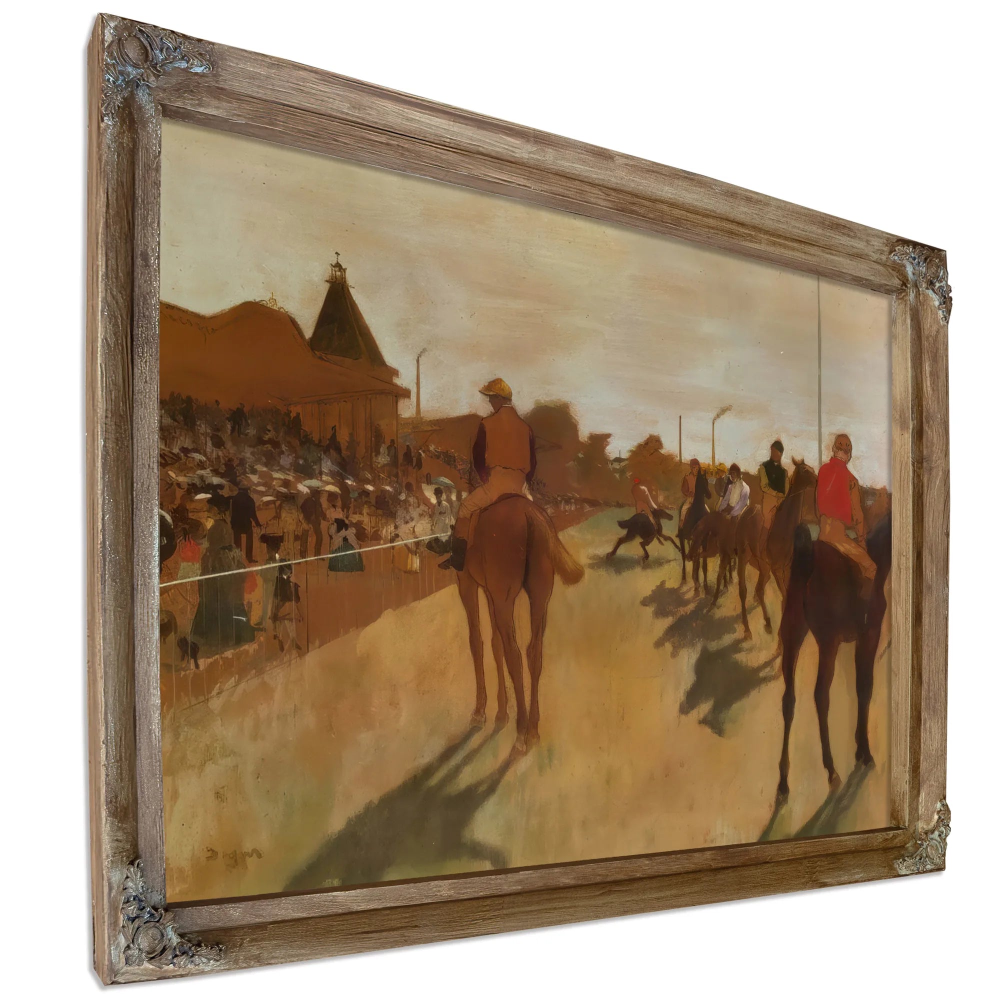 At The Race Course By Edgar Degas Fine Art Print