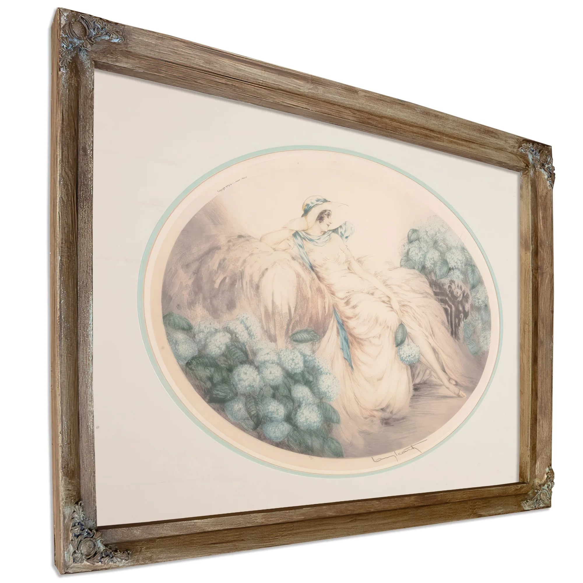 Hydrangeas 1929 By Louis Icart Fine Art Print