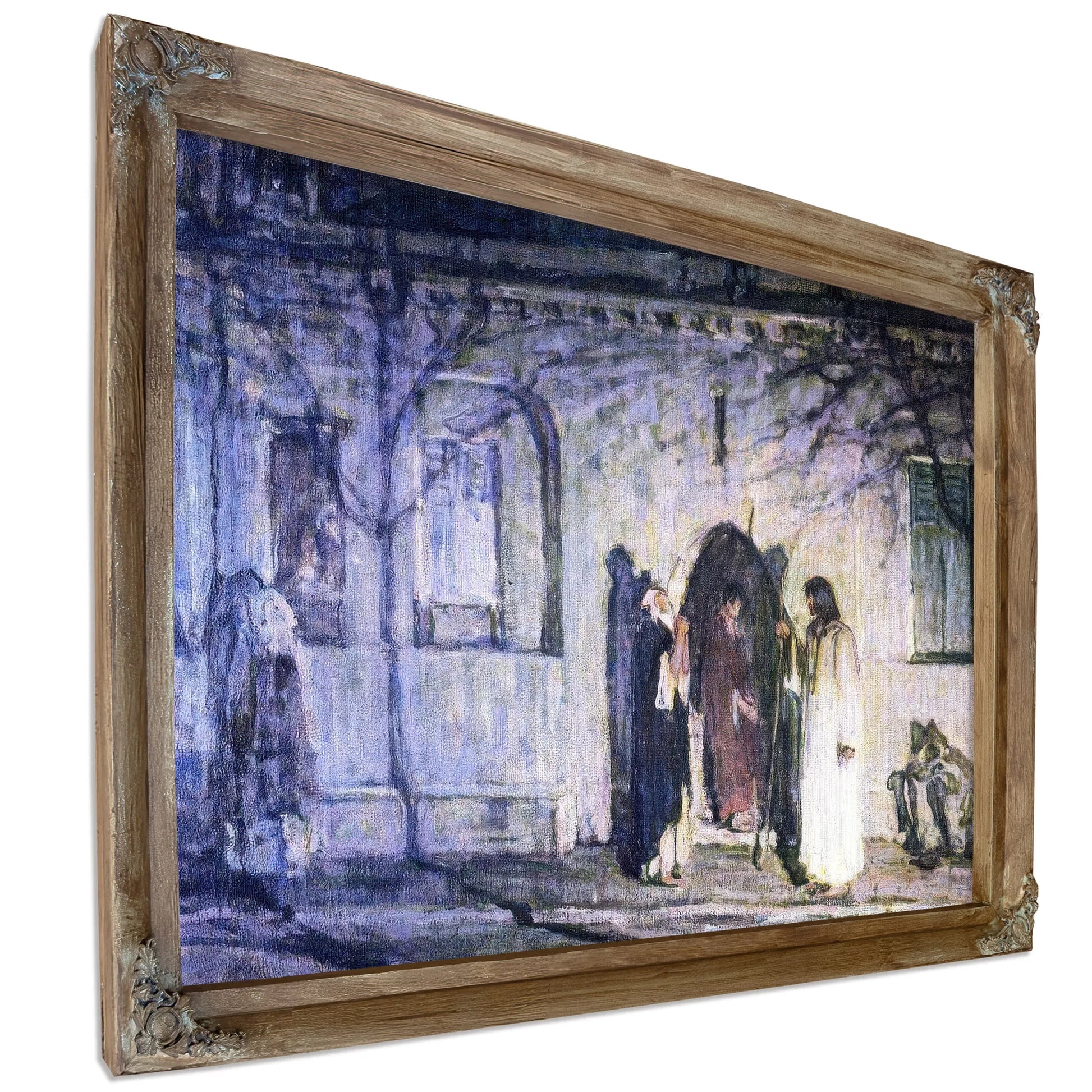 Christ With The Canaanite Woman And Her Daughter By Henry Ossawa Tanner Fine Art Print