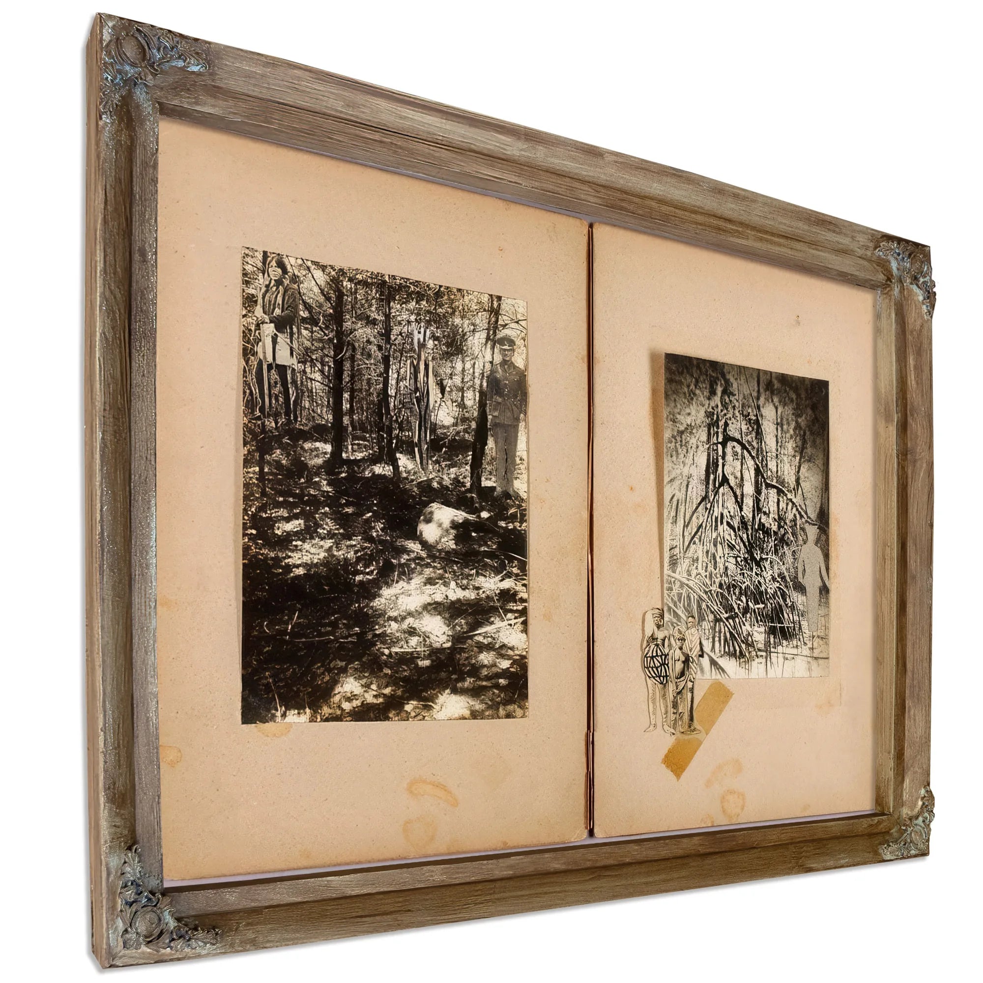 N. American Soldiers, Men In Mangrove, Study Folder For Book Concealing Coloration In The Animal Kingdom By Abbott Handerson Thayer Fine Art Print