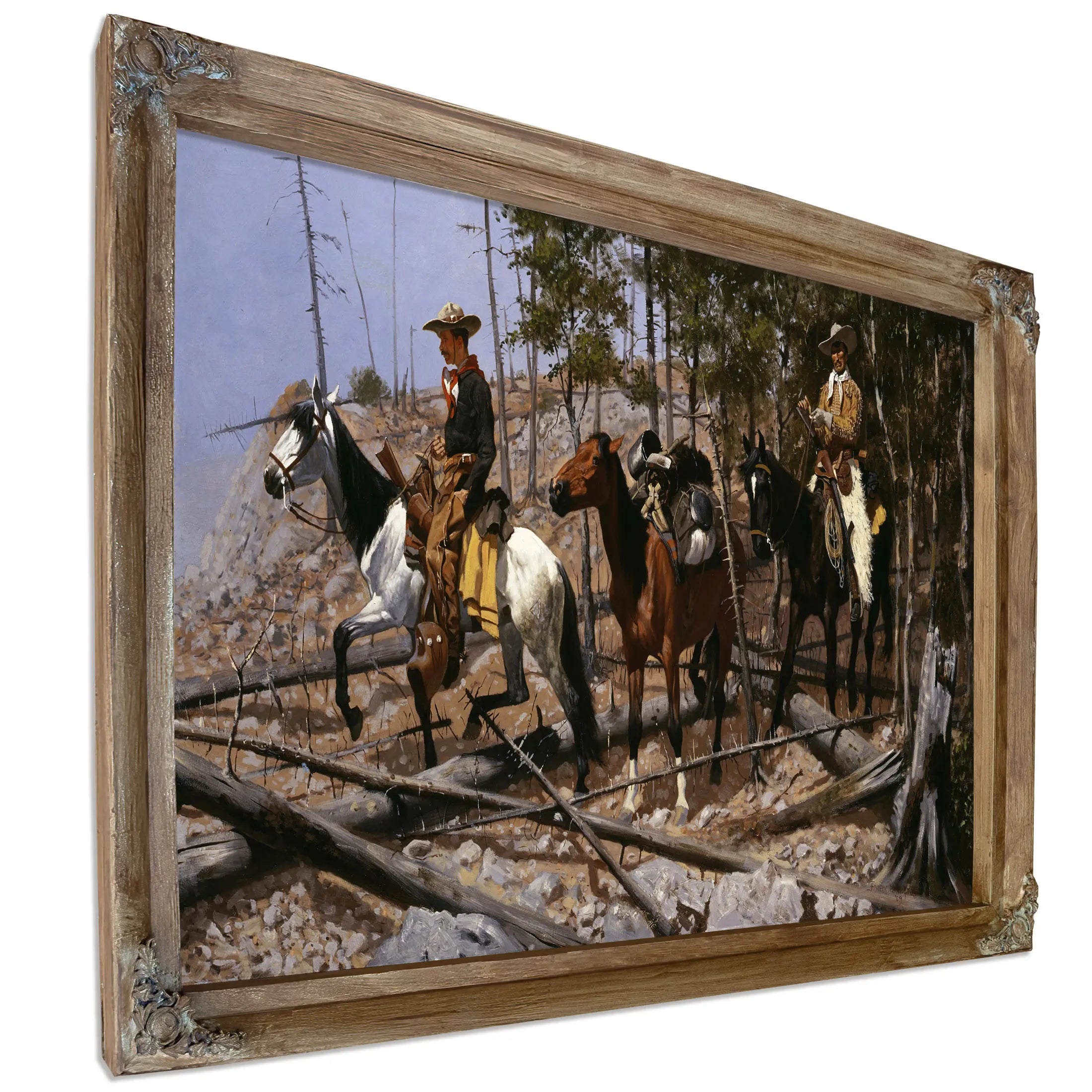 Prospecting For Cattle Range by Frederic Remington