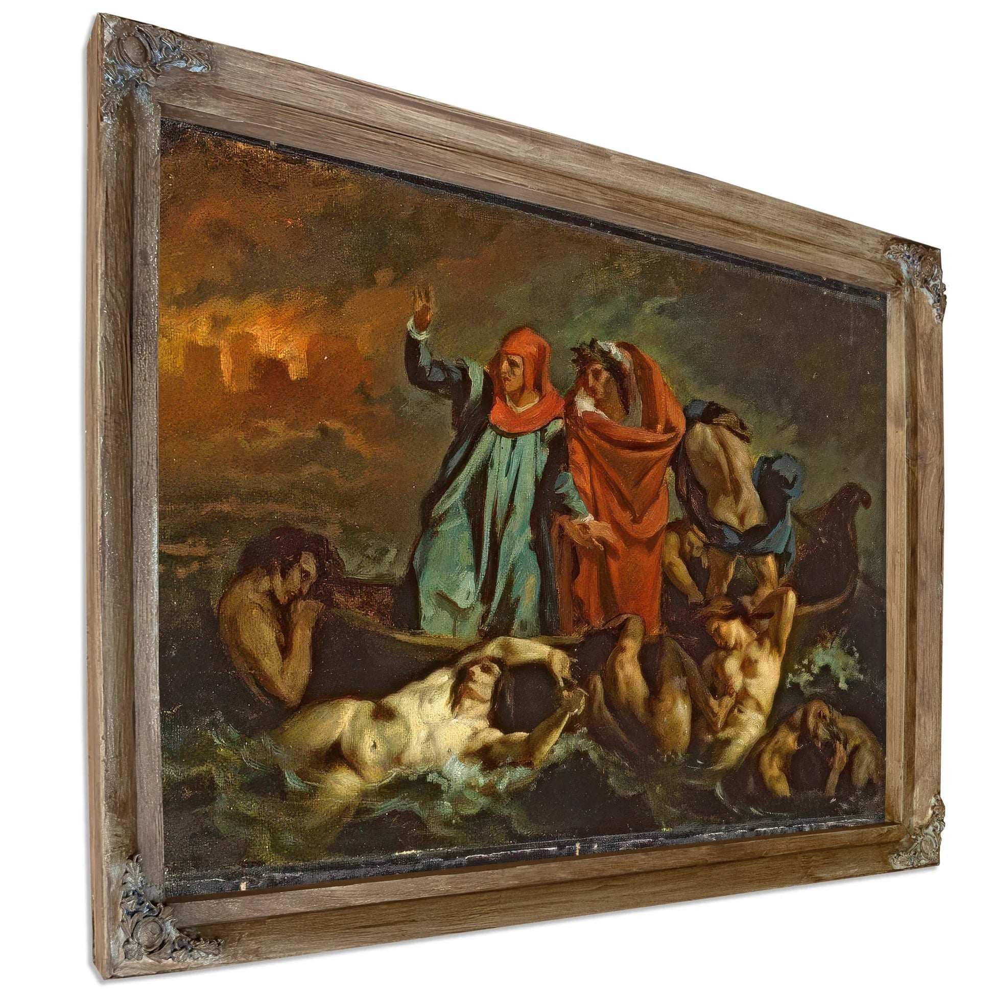 Dantes Bark By Eugene Delacroix Fine Art Print