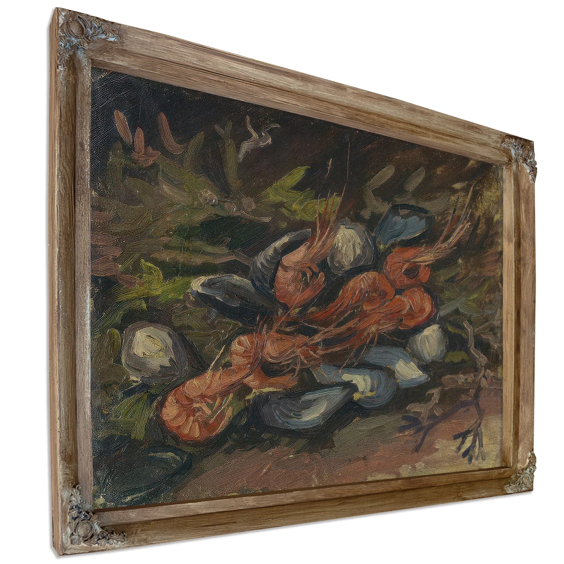 Prawns And Mussels By Vincent Van Gogh Fine Art Print
