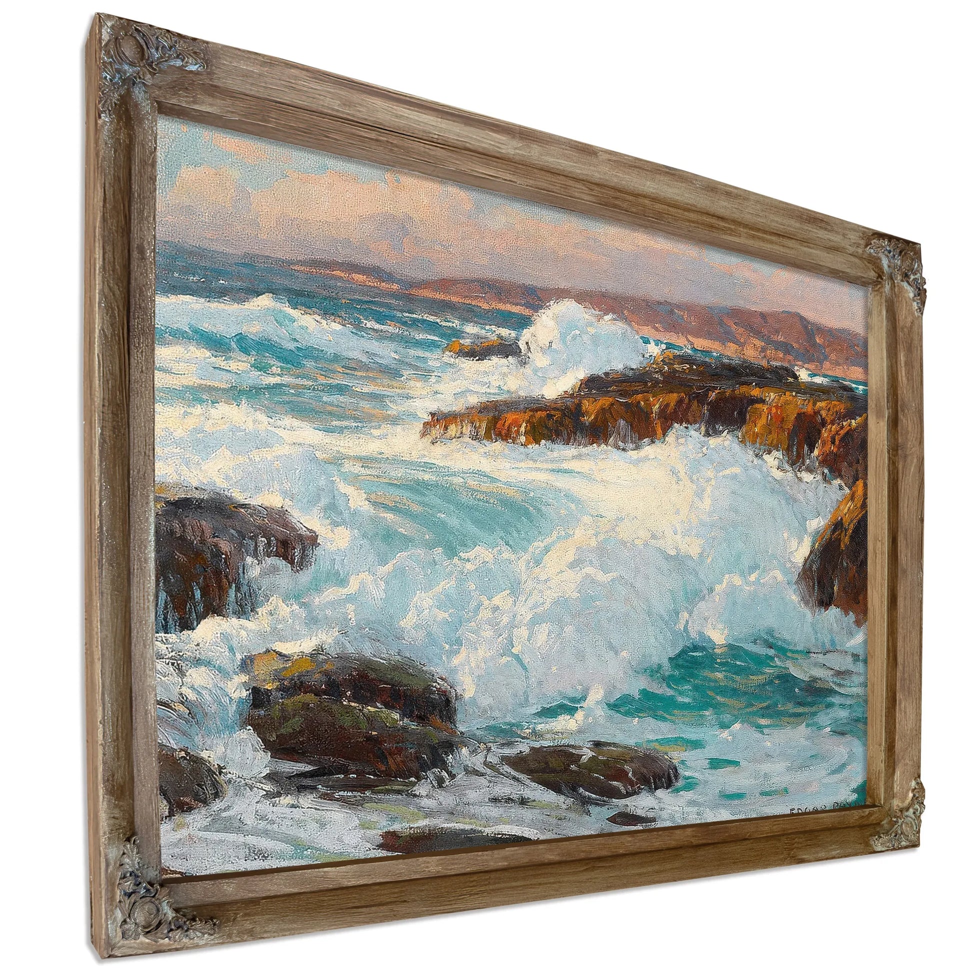 High Surf Along The Laguna Coast By Edgar Payne Fine Art Print