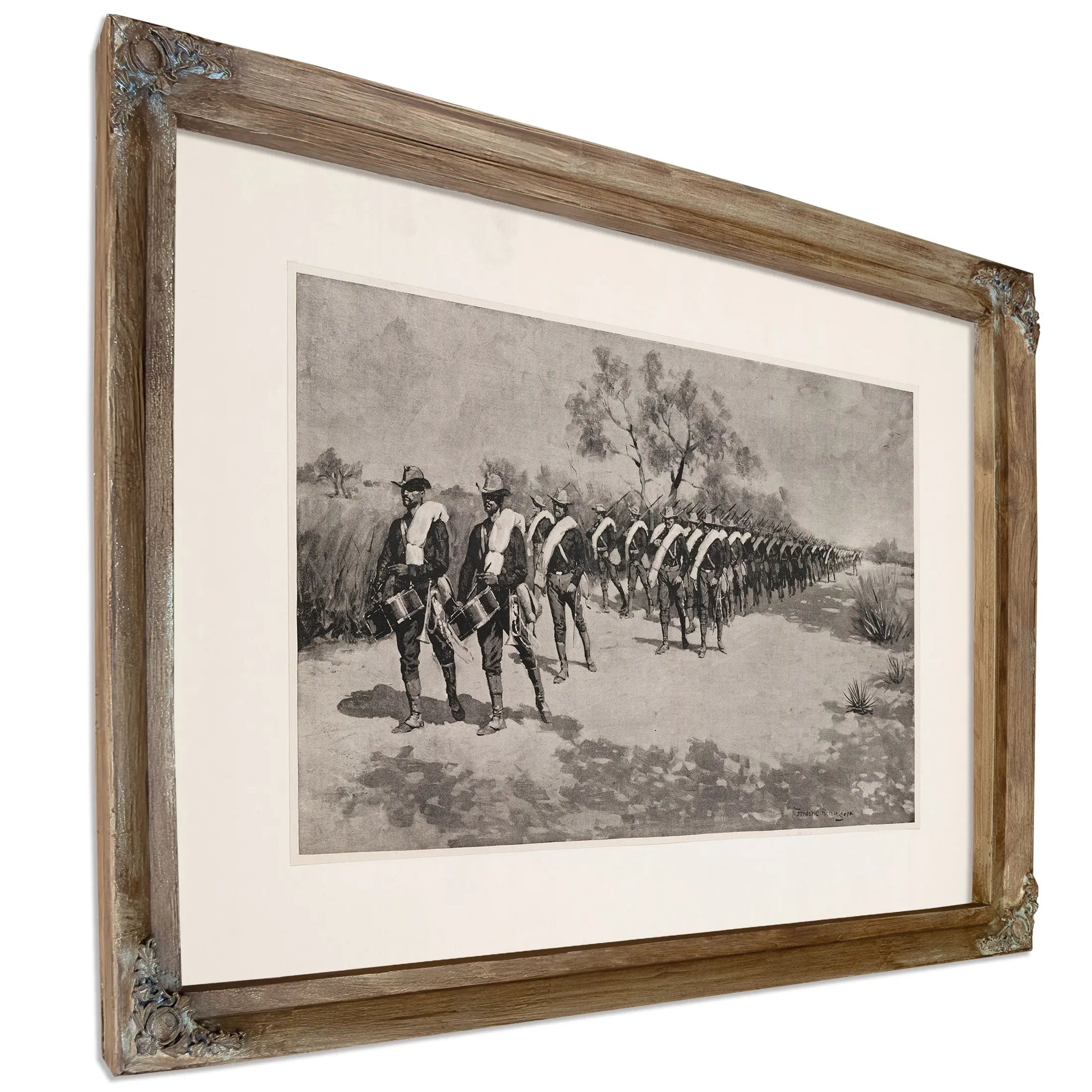 A Practice March In Texas by Frederic Remington