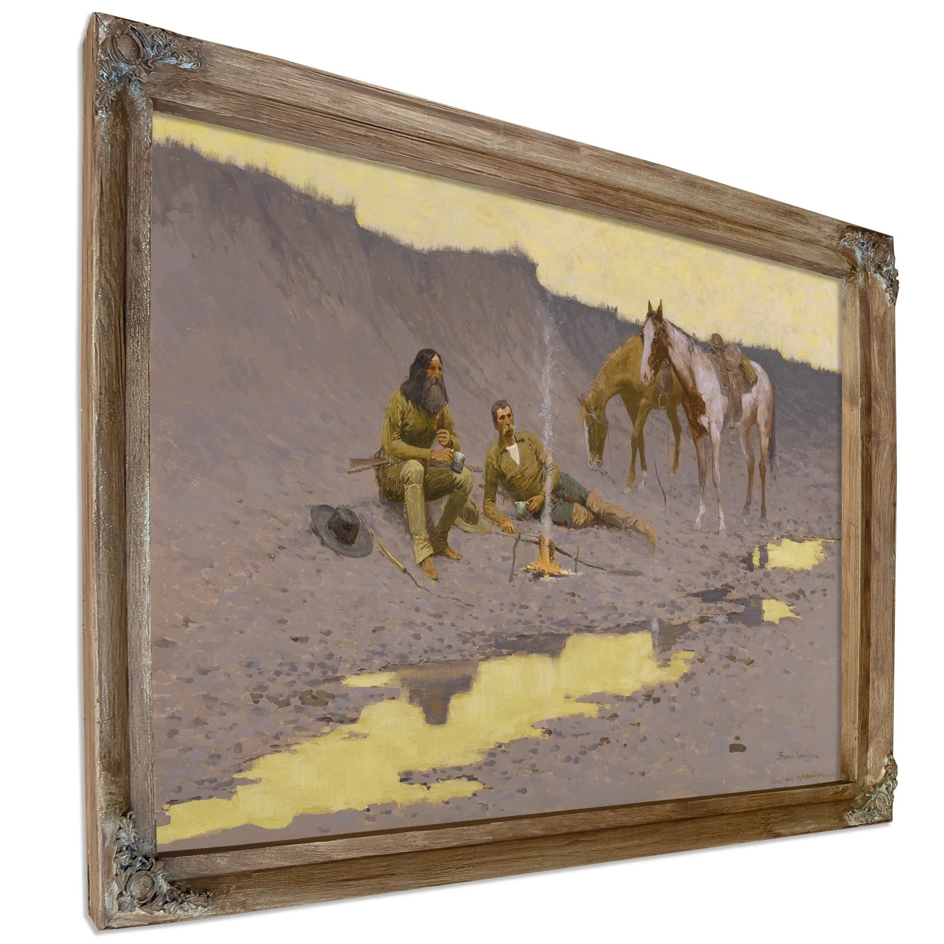 A New Year On The Cimarron  by Frederic Remington