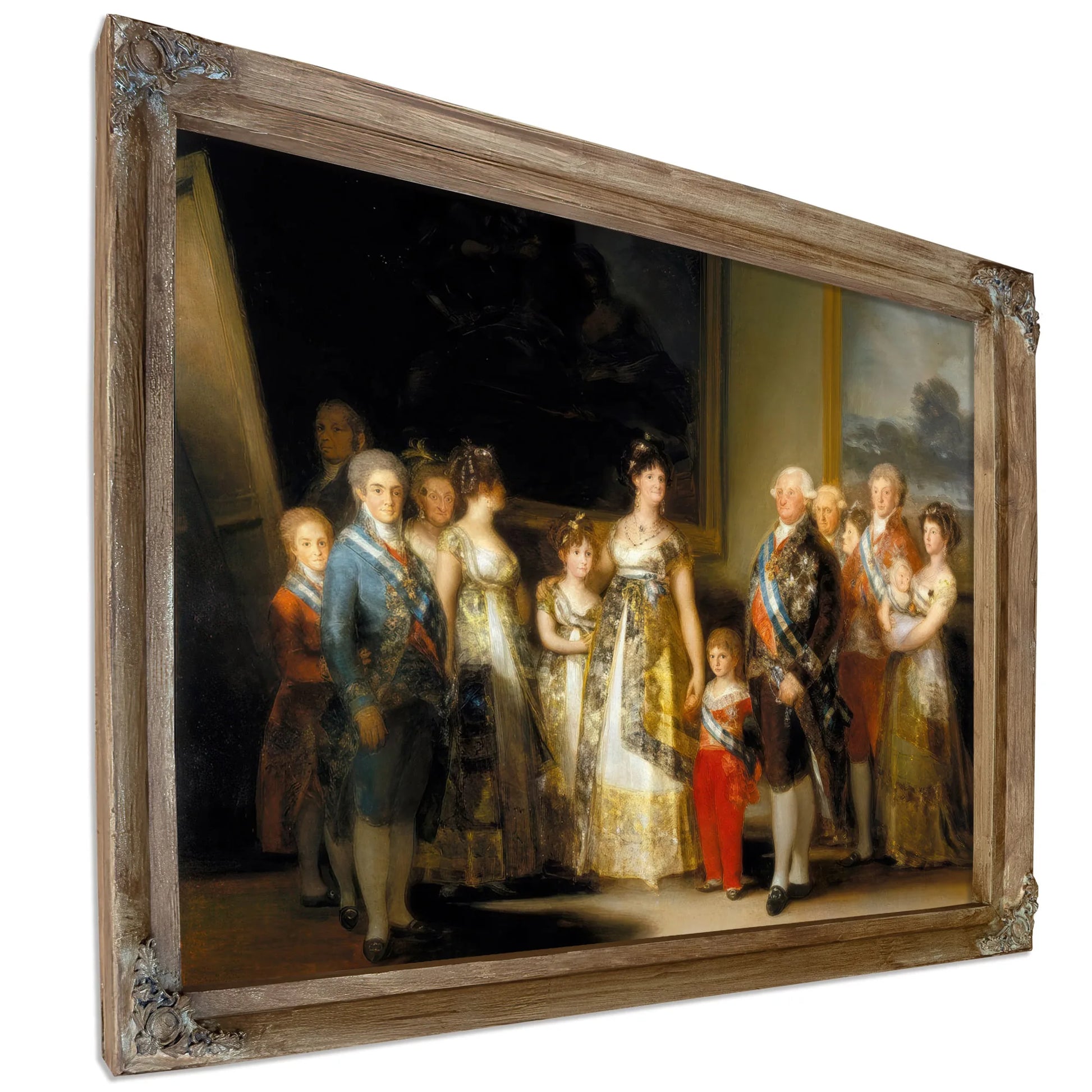 Charles Iv Of Spain And His Family 1800 1801 280X336Cm Prado Museum P00726 By Francisco De Goya Fine Art Print