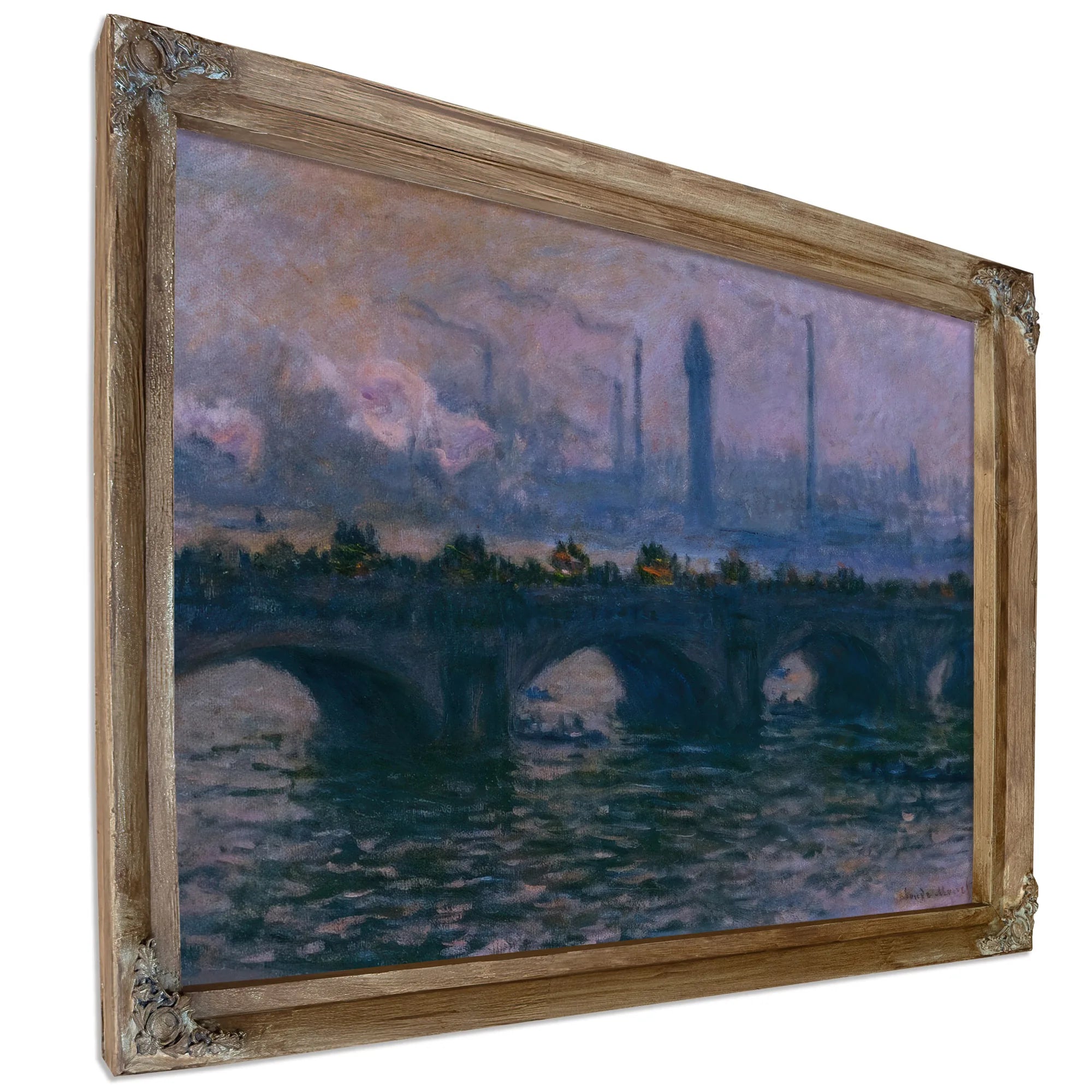 Waterloo Bridge By Claude Monet Fine Art Print