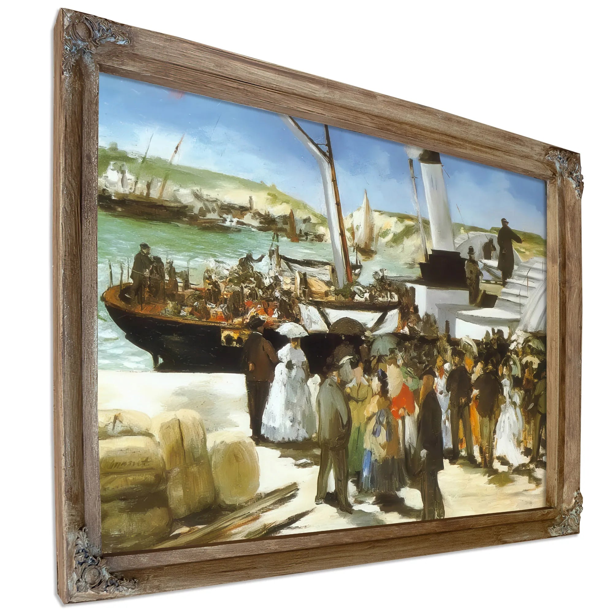 The Departure Of The Folkestone Boat By Edouard Manet Fine Art Print