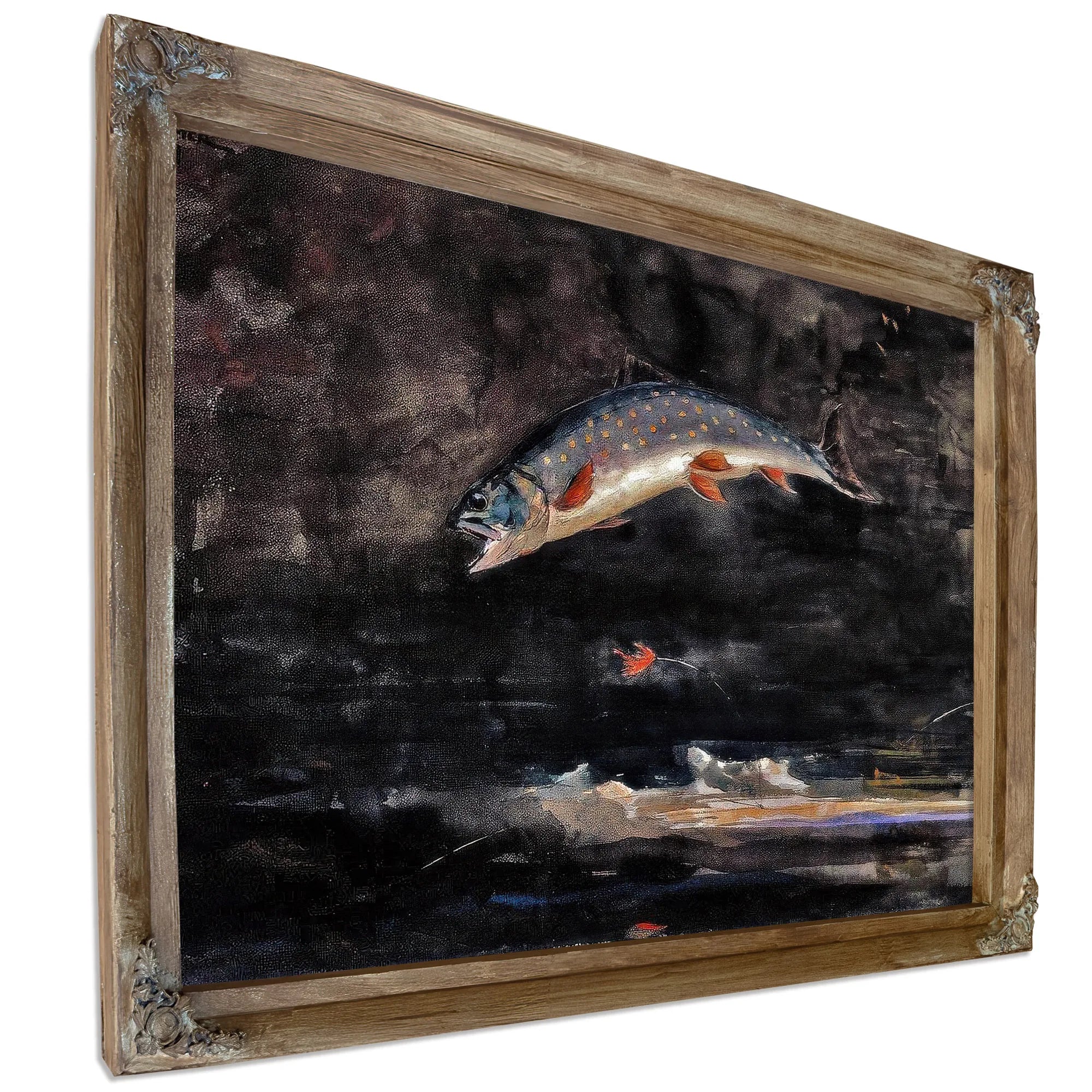 Jumping Trout By Winslow Homer Fine Art Print