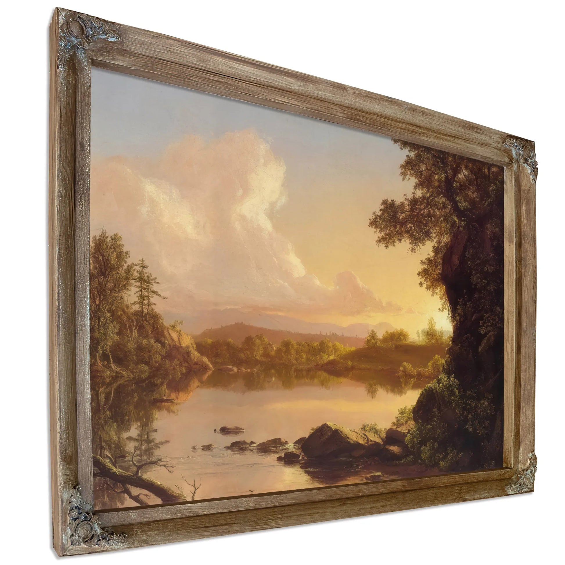 Scene On The Catskill Creek New York By Frederic Edwin Church Fine Art Print